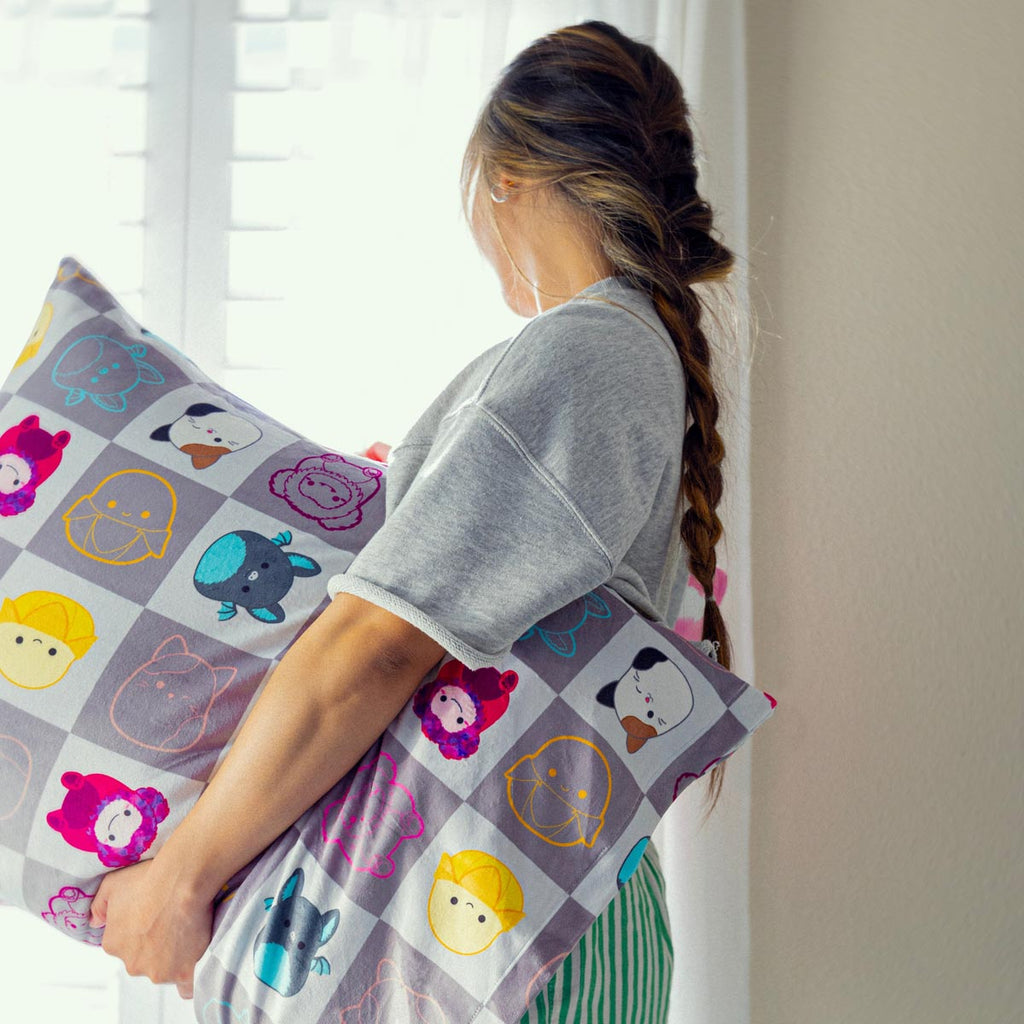 SquishPillow Bed Pillow and Pillowcase 2-Pack