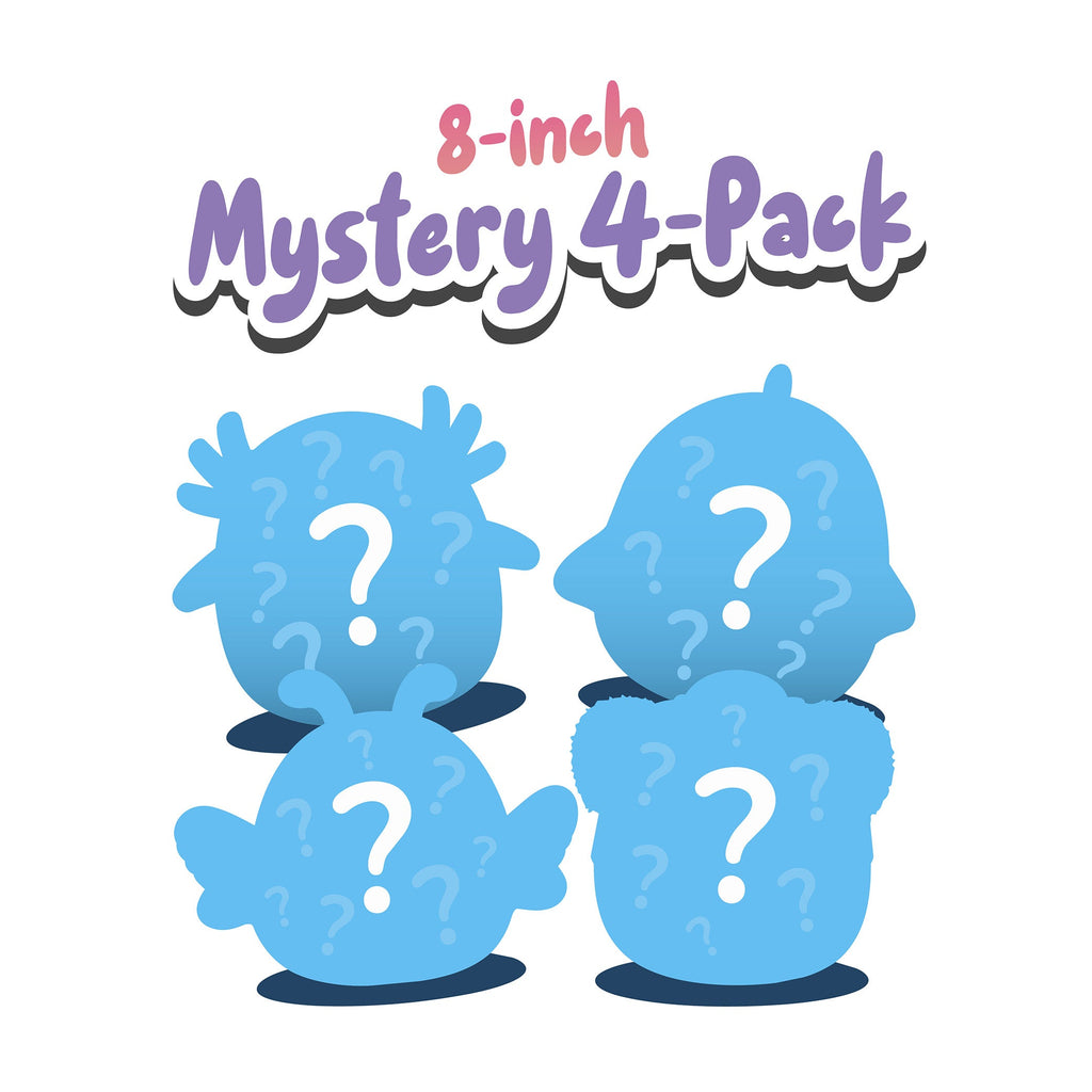 8-Inch Mystery Plush 4 Pack