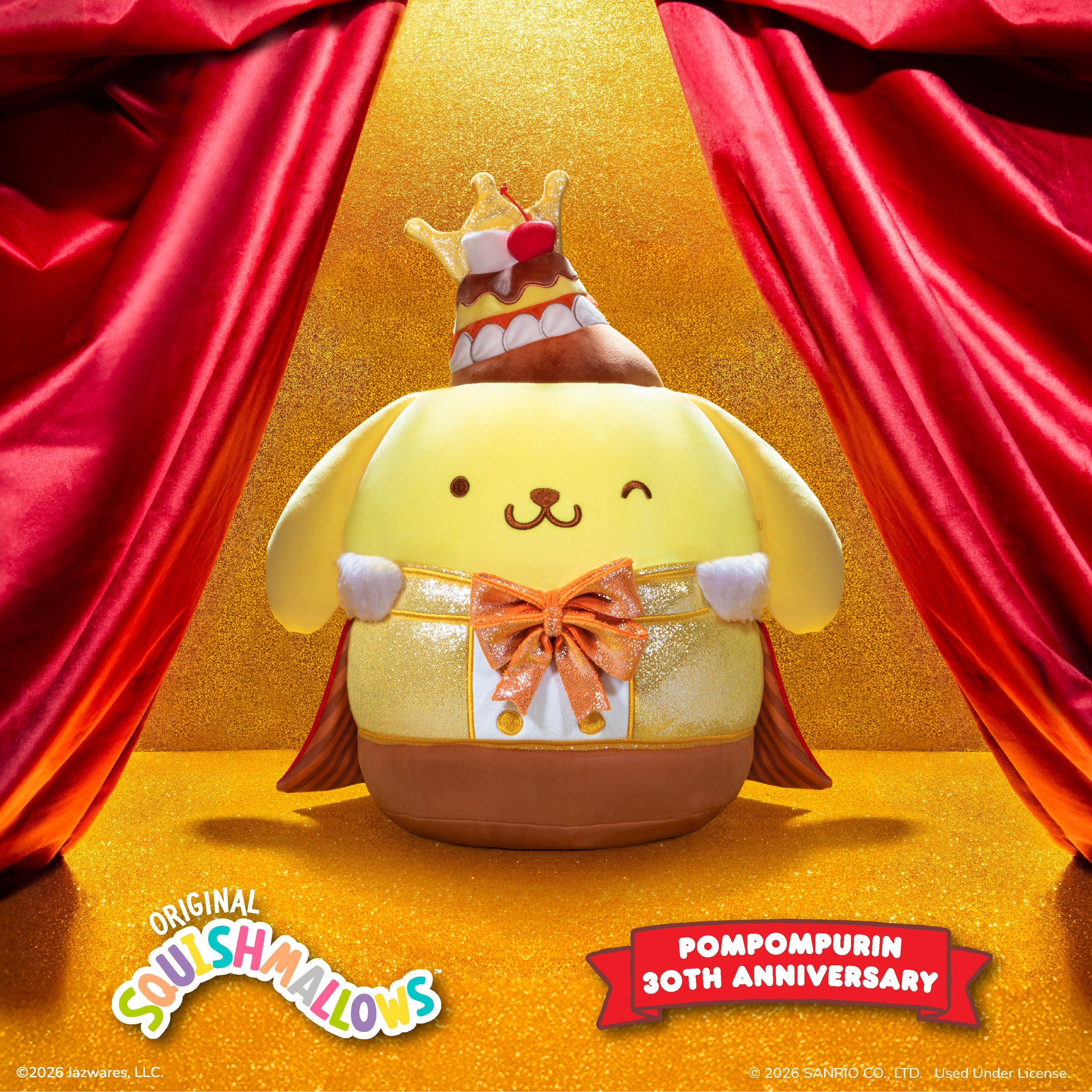 Hello Kitty and Friends 12-Inch Pompompurin Anniversary Squishmallows