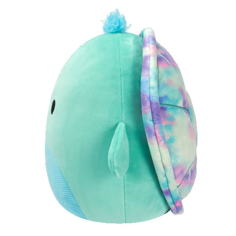 12-Inch Cascade the Teal Turtle with Tie-Dye Shell