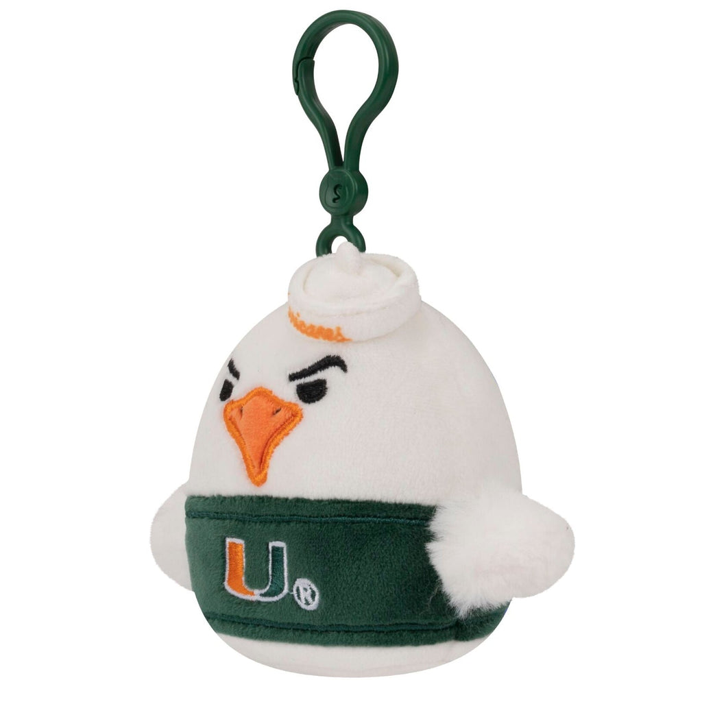 University of Miami 3.5-Inch Sebastian the Ibis Plush Clip