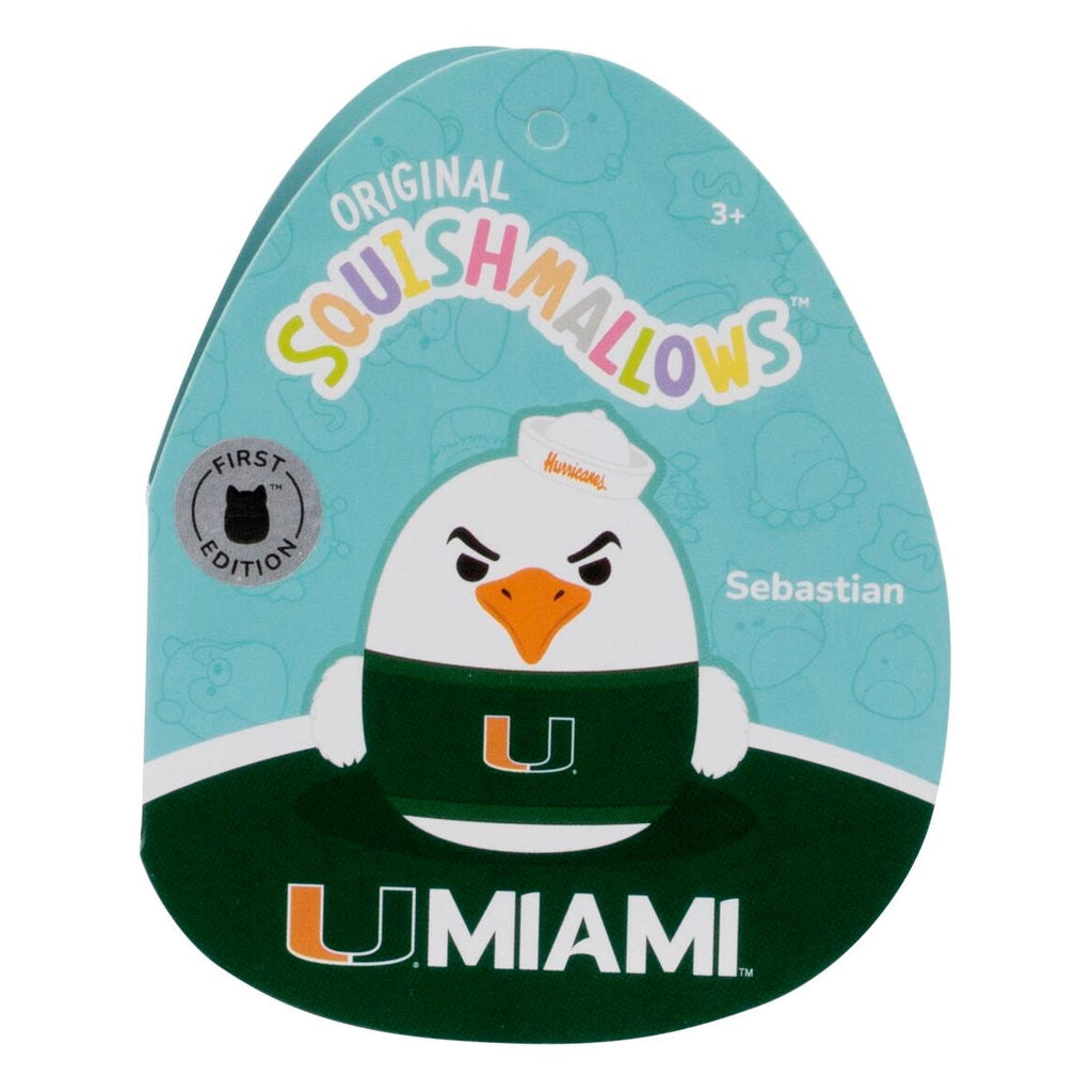 University of Miami 3.5-Inch Sebastian the Ibis Plush Clip