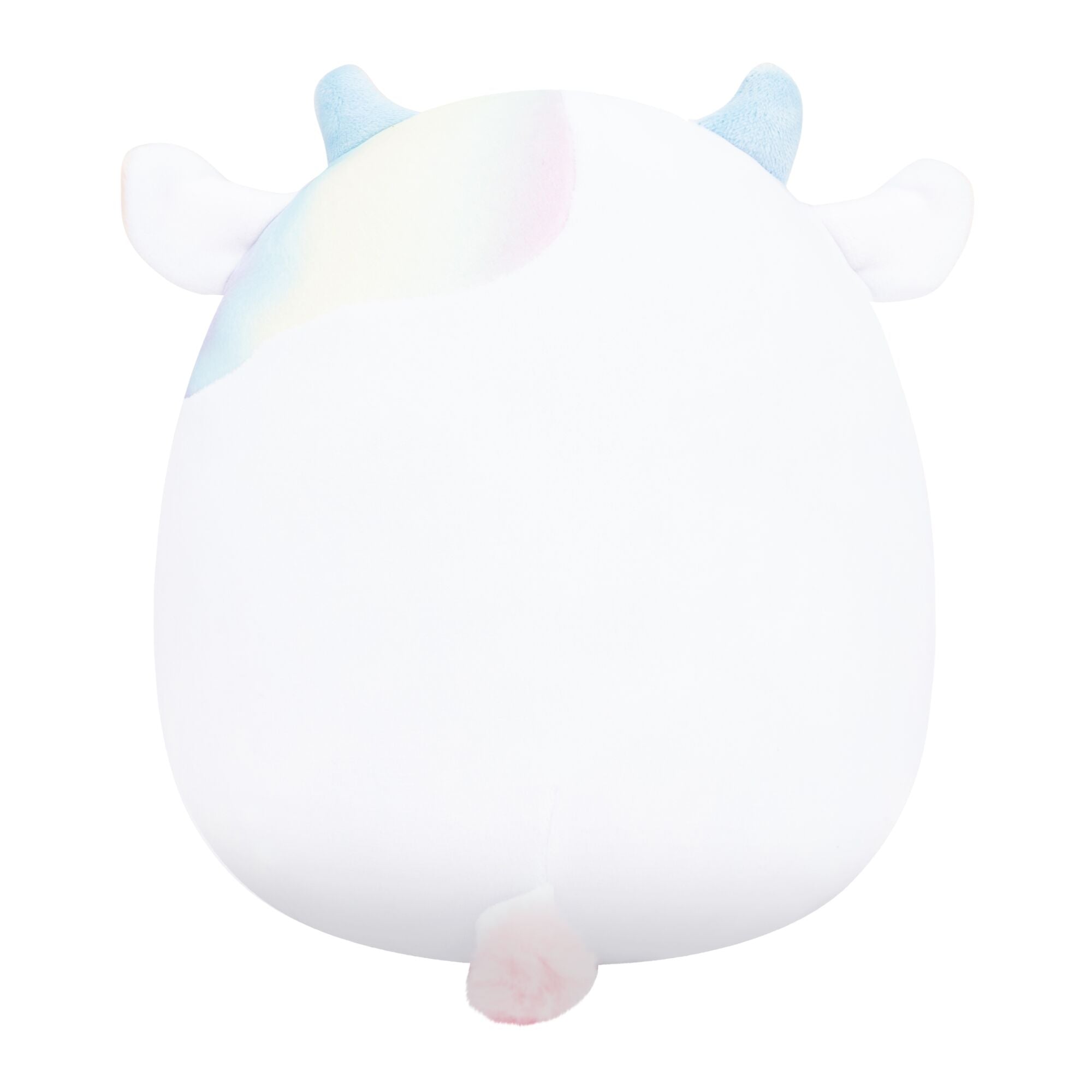 5-Inch Belozi the White And Rainbow Tie-Dye Cow Holding Cotton Candy