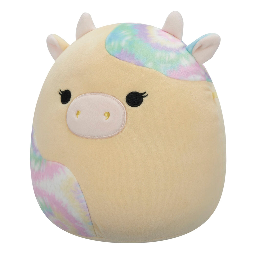 12-Inch Rina the Yellow Cow with Tie Dye Spots