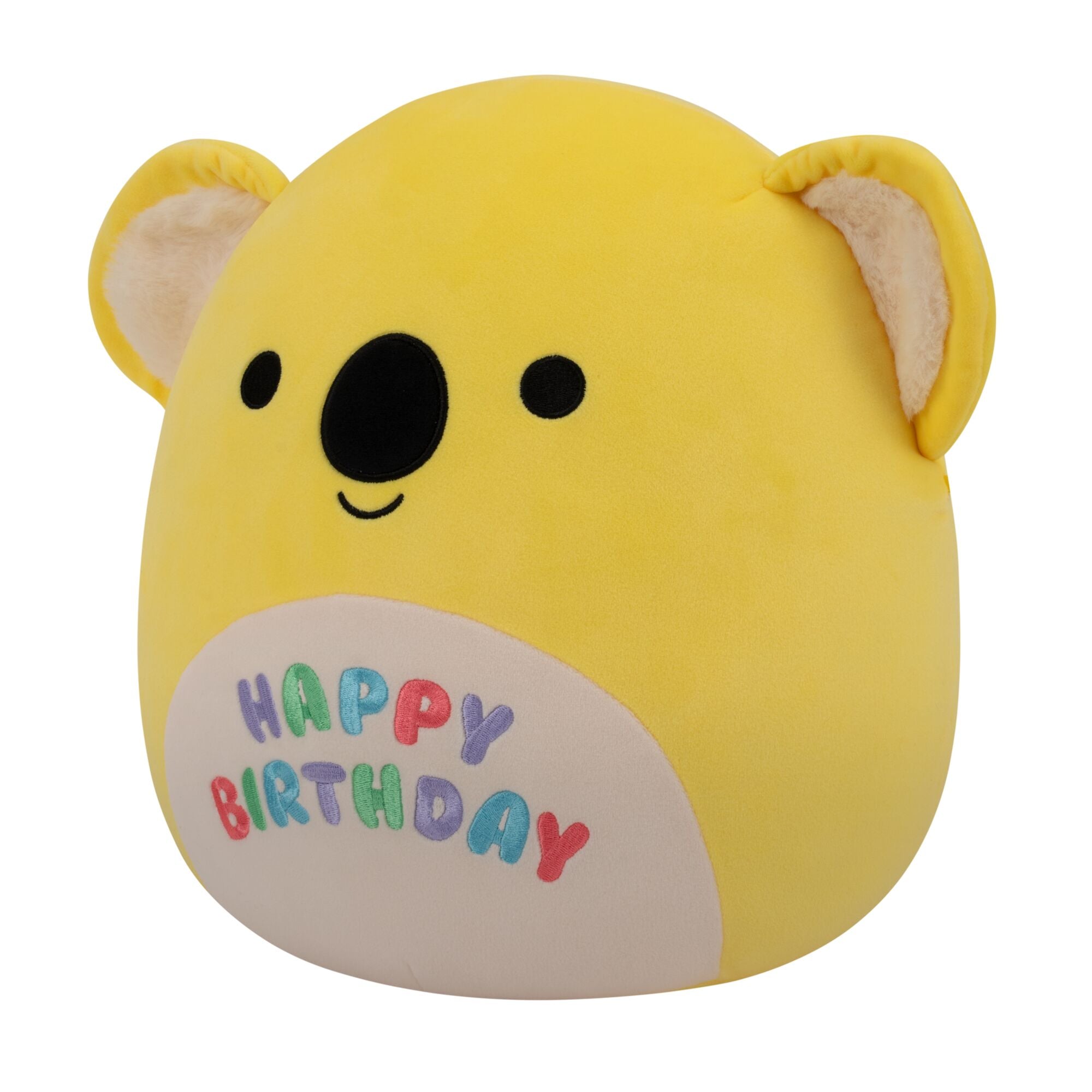 12-Inch Donny the Yellow Koala with "Happy Birthday" on Belly