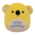 12-Inch Donny the Yellow Koala with "Happy Birthday" on Belly