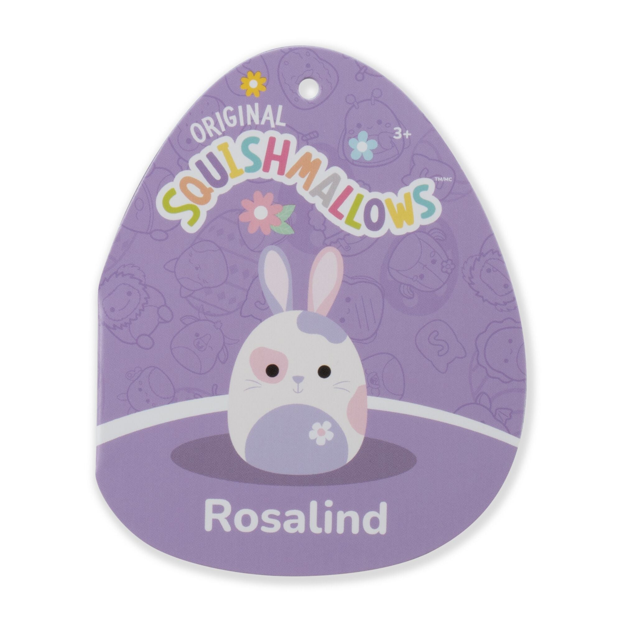 8-Inch Rosalind the Pink and Periwinkle Dutch Rabbit