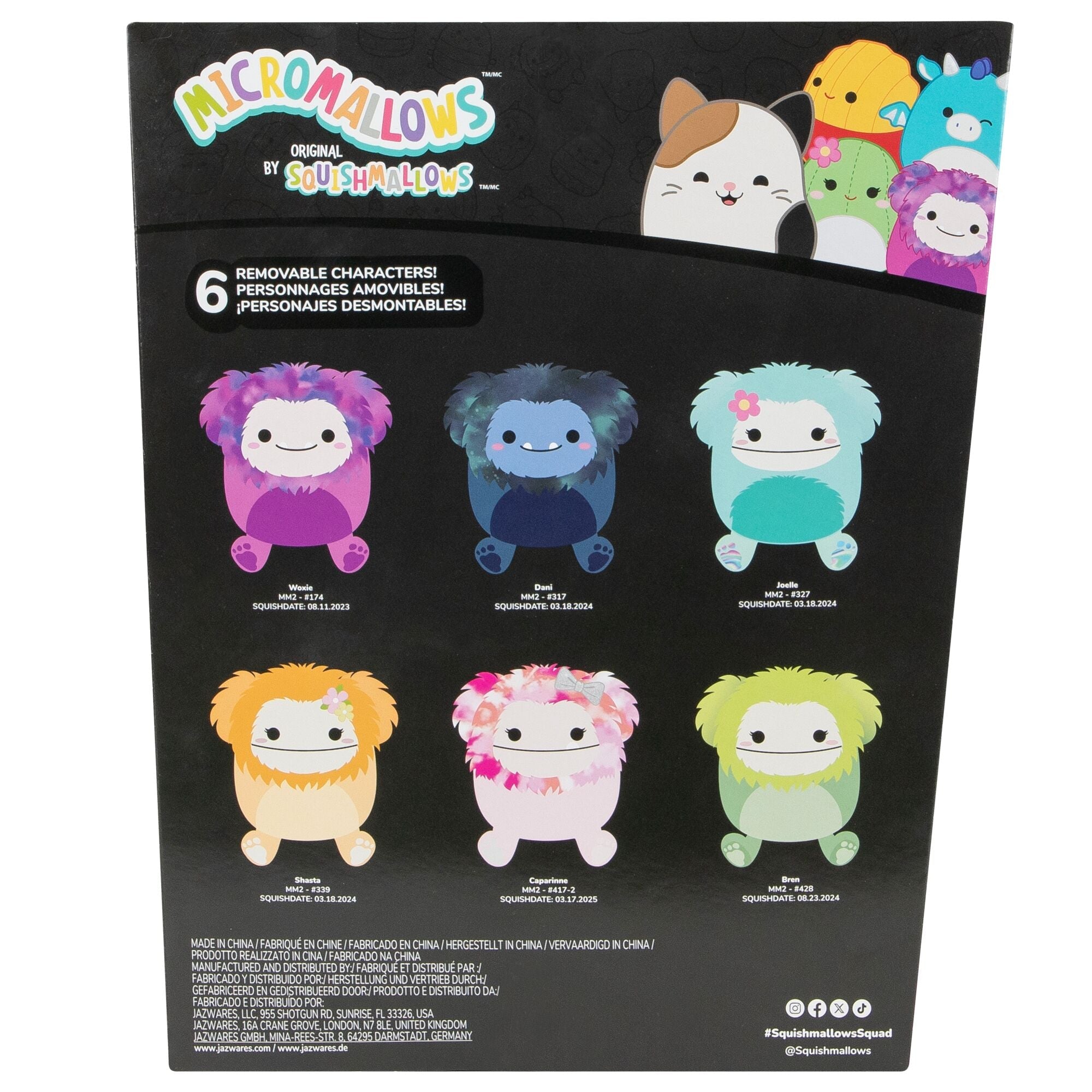 Squishmallows Original Micromallows Bigfoot Bouquet