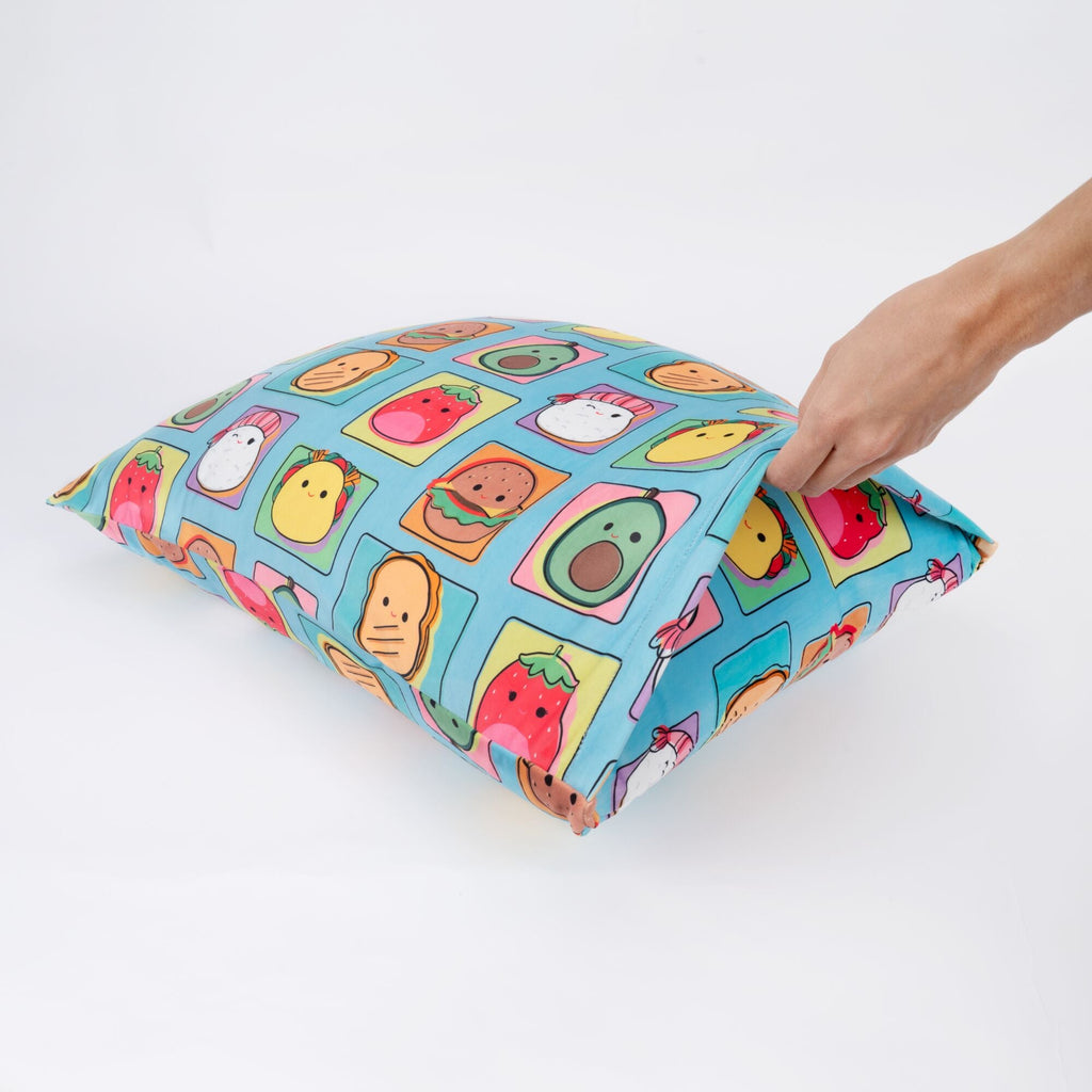 “Total Foodies” Teal SquishPillow Pillowcase (Standard)