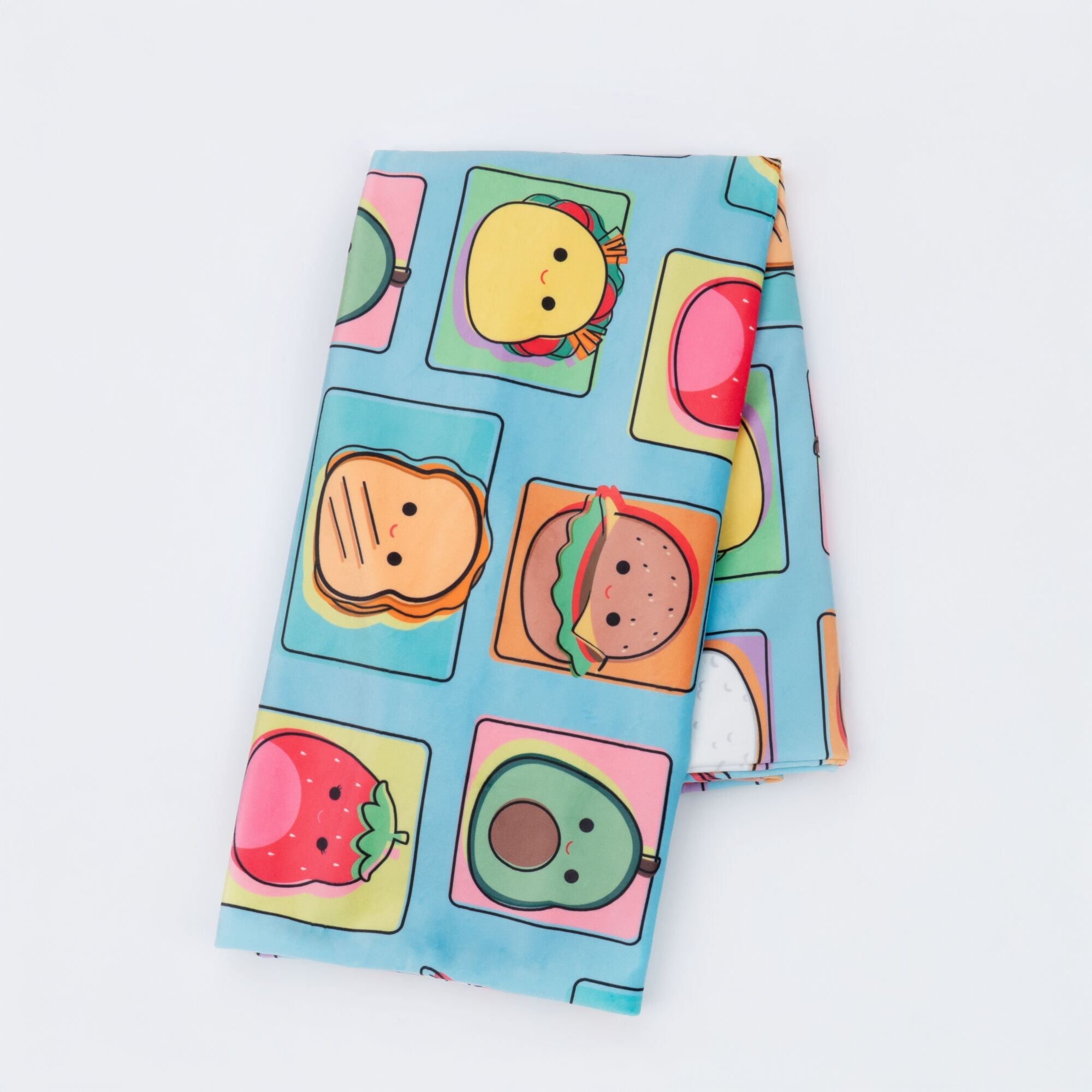 “Total Foodies” Teal SquishPillow Pillowcase (Standard)