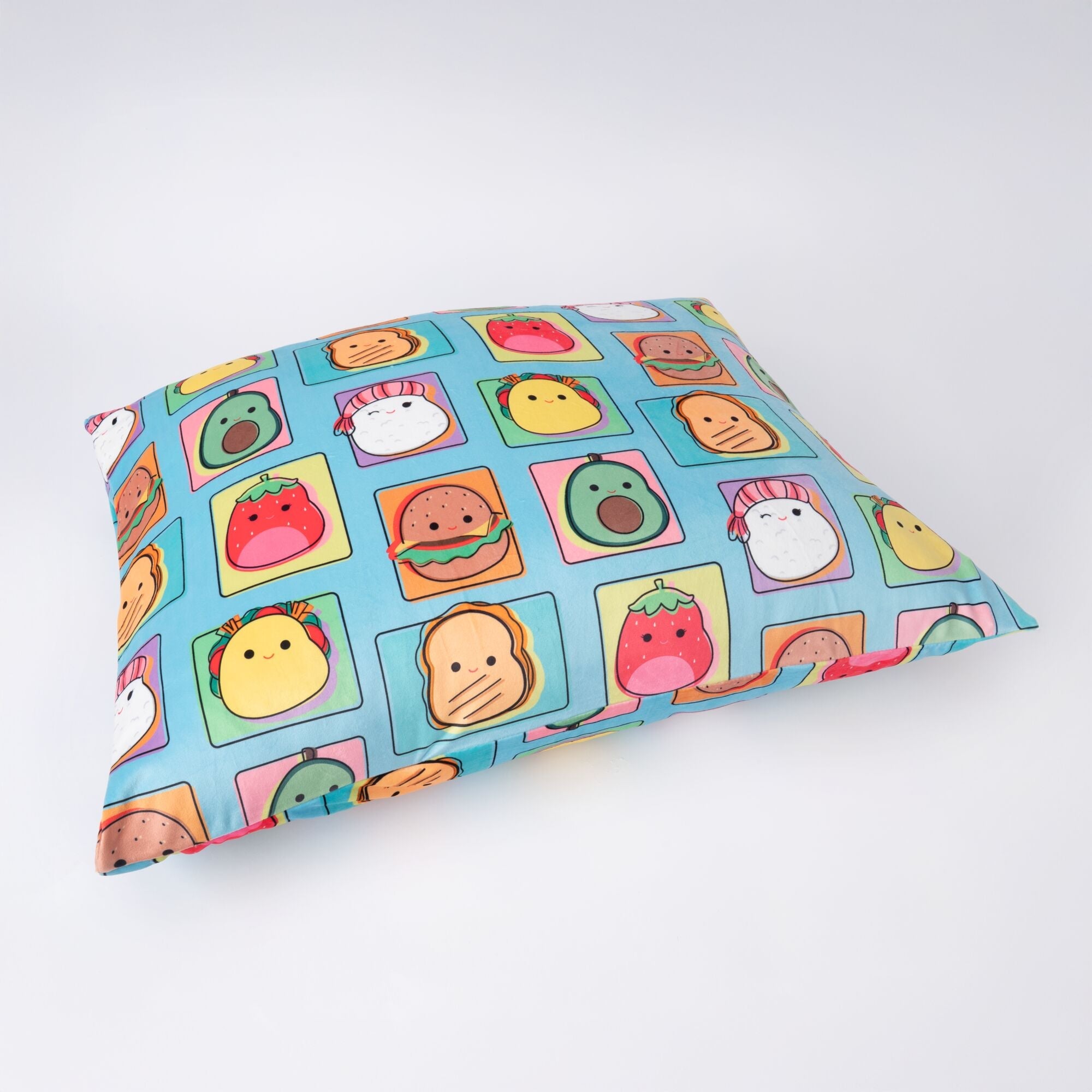 “Total Foodies” Teal SquishPillow Pillowcase (Standard)