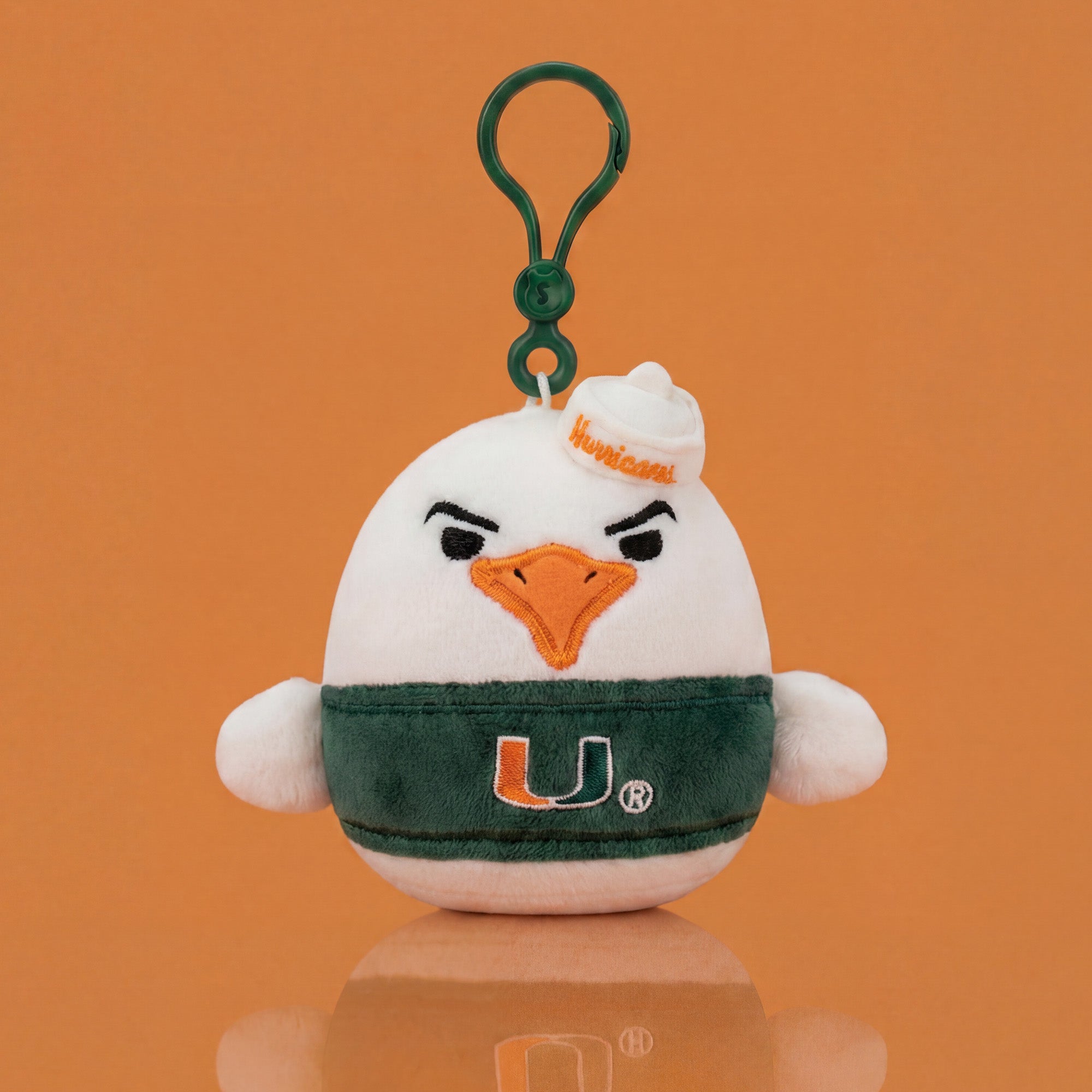 University of Miami 3.5-Inch Sebastian the Ibis Plush Clip