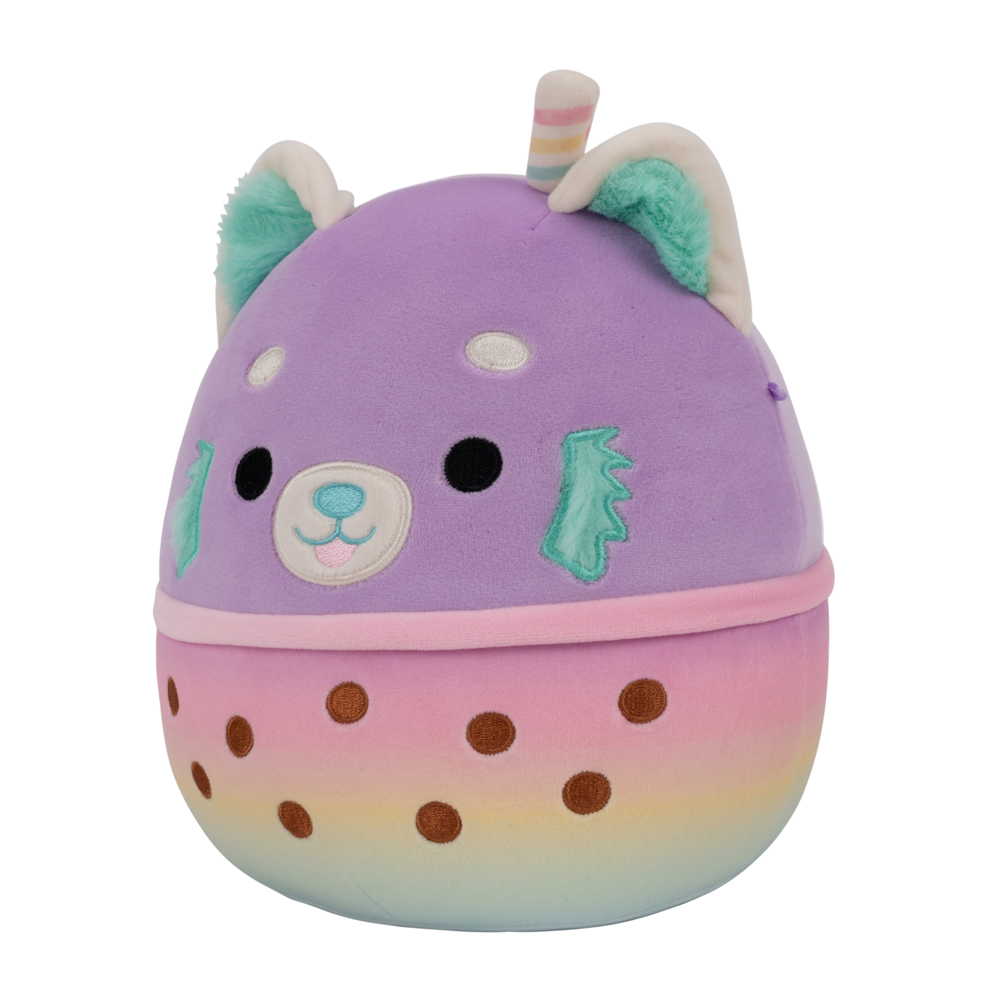 8-Inch Lexis Purple Red Panda in Boba Tea Cup