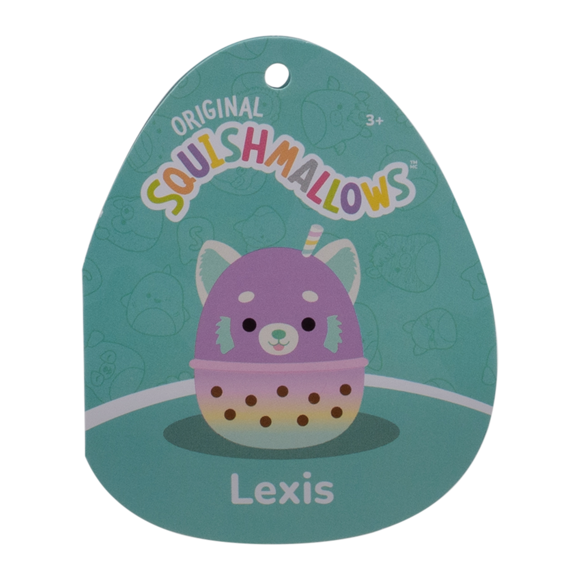 8-Inch Lexis Purple Red Panda in Boba Tea Cup