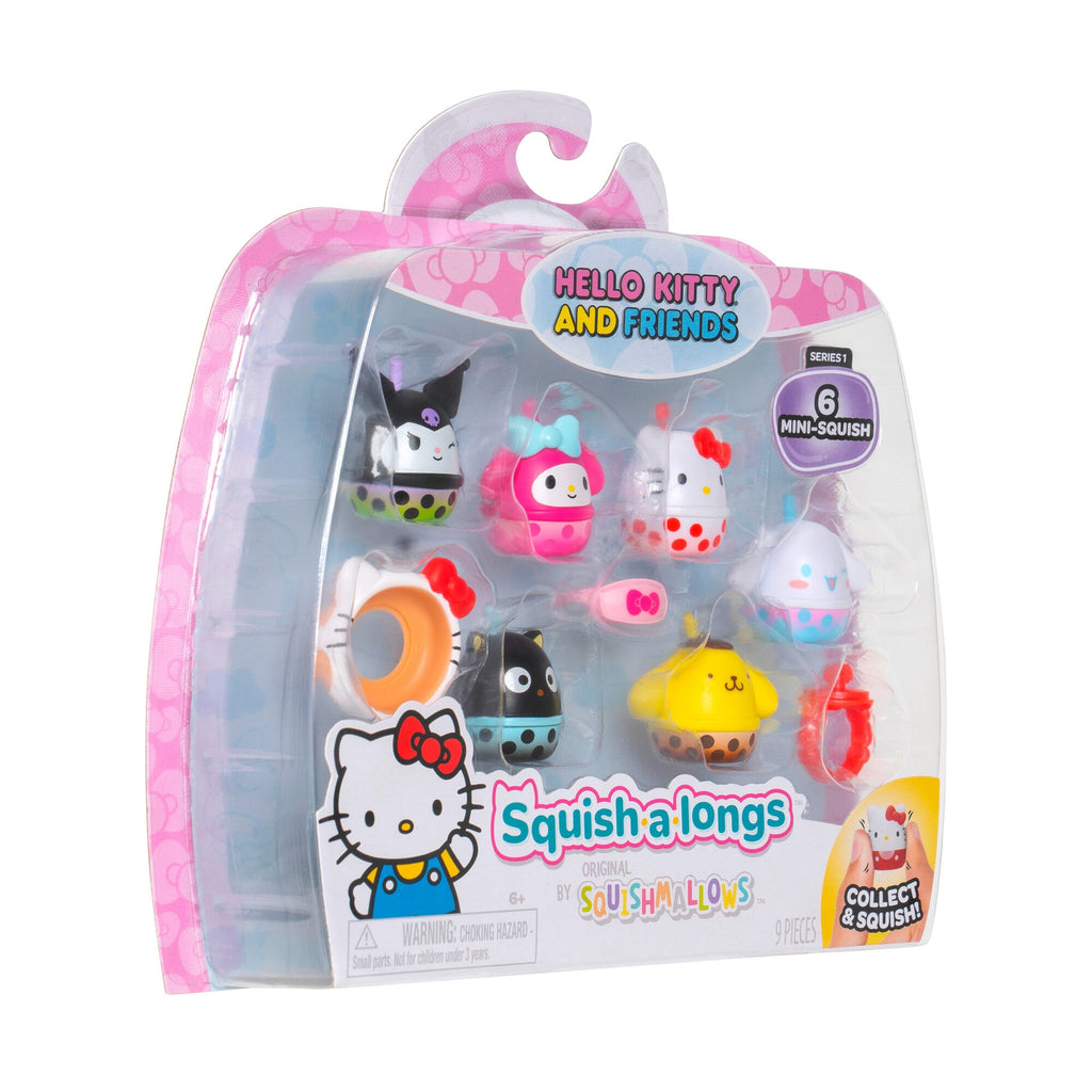 Squish-a-longs Hello Kitty and Friends Boba 6-Pack