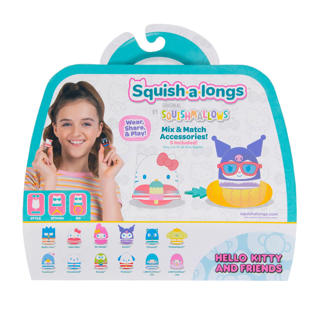 Squish-a-longs Hello Kitty and Friends Pool Party Mini-Squish + Accessory 12-Pack