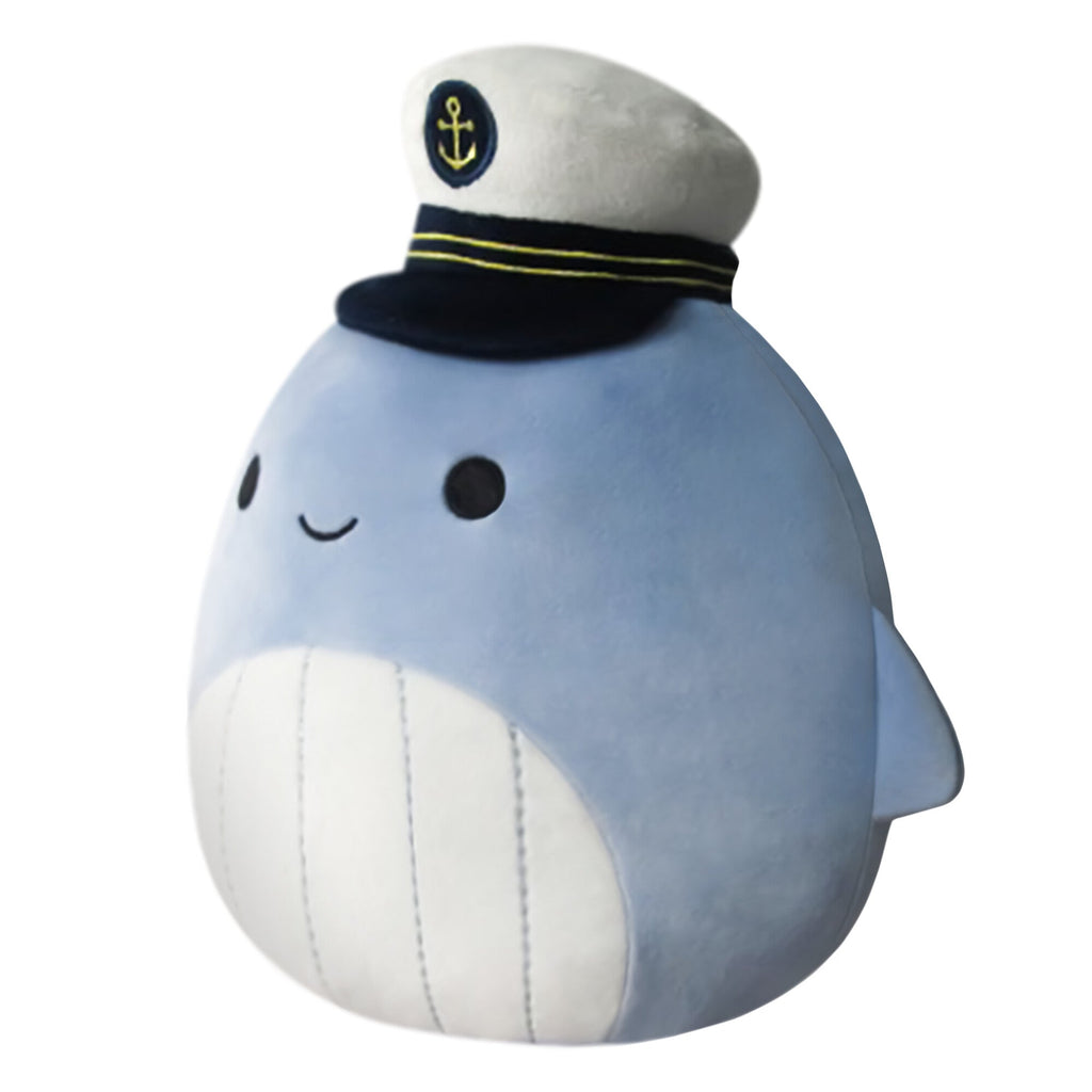 8-Inch Samir Blue Whale with Sailor Hat