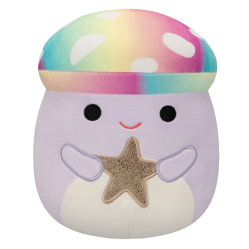 8-Inch Mahdi the Tie-Dye Mushroom Holding Star