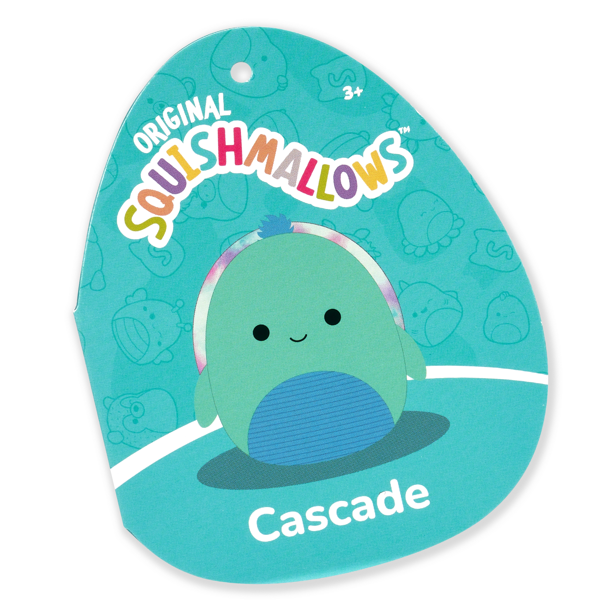 12-Inch Cascade the Teal Turtle with Tie-Dye Shell