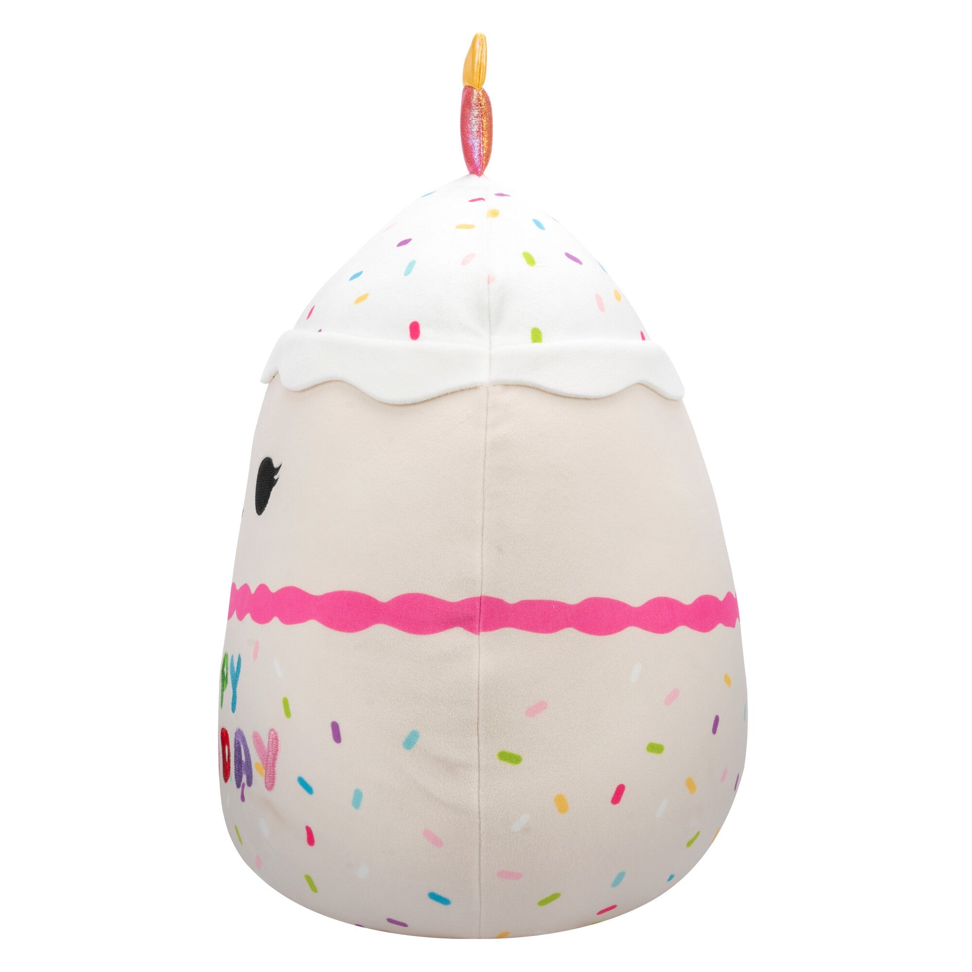 14-Inch Lyla Vanilla Birthday Cake With Rainbow Sprinkles Embroidery