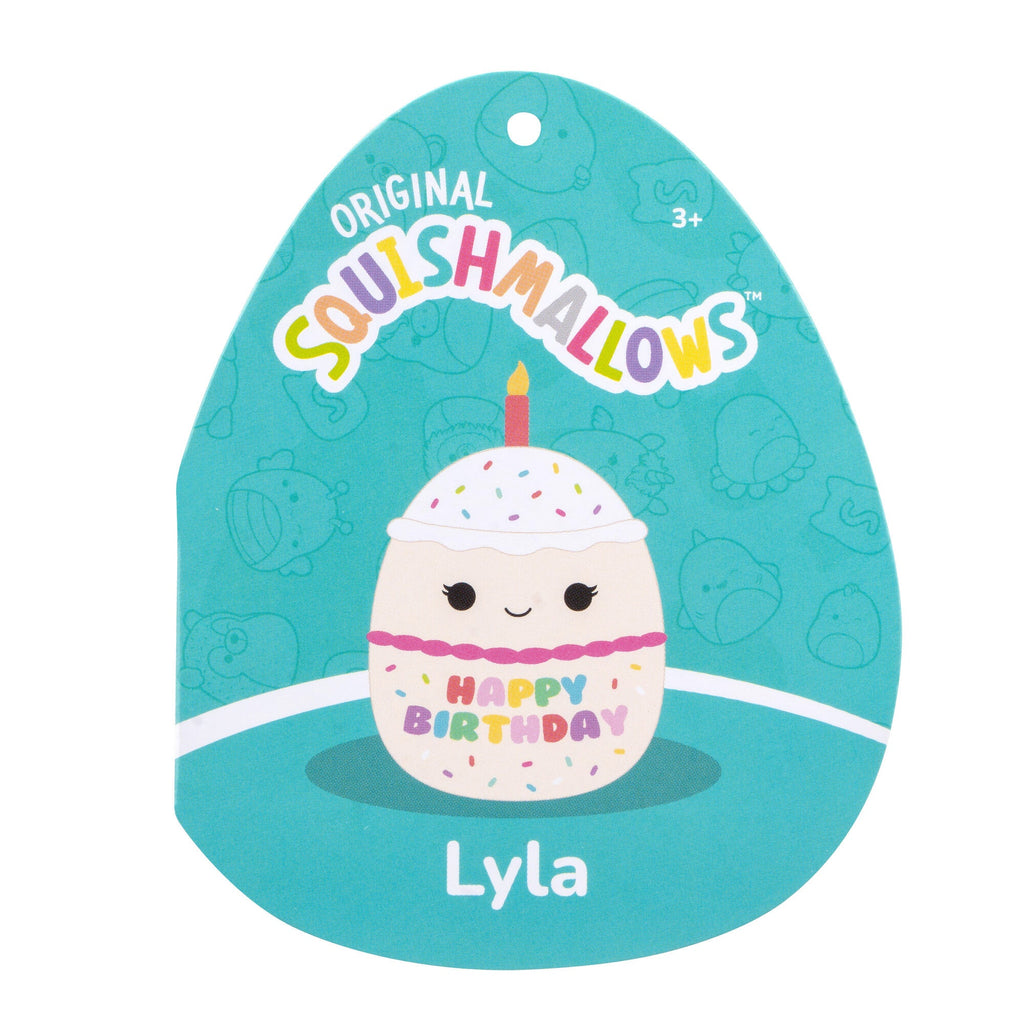 14-Inch Lyla Vanilla Birthday Cake With Rainbow Sprinkles Embroidery