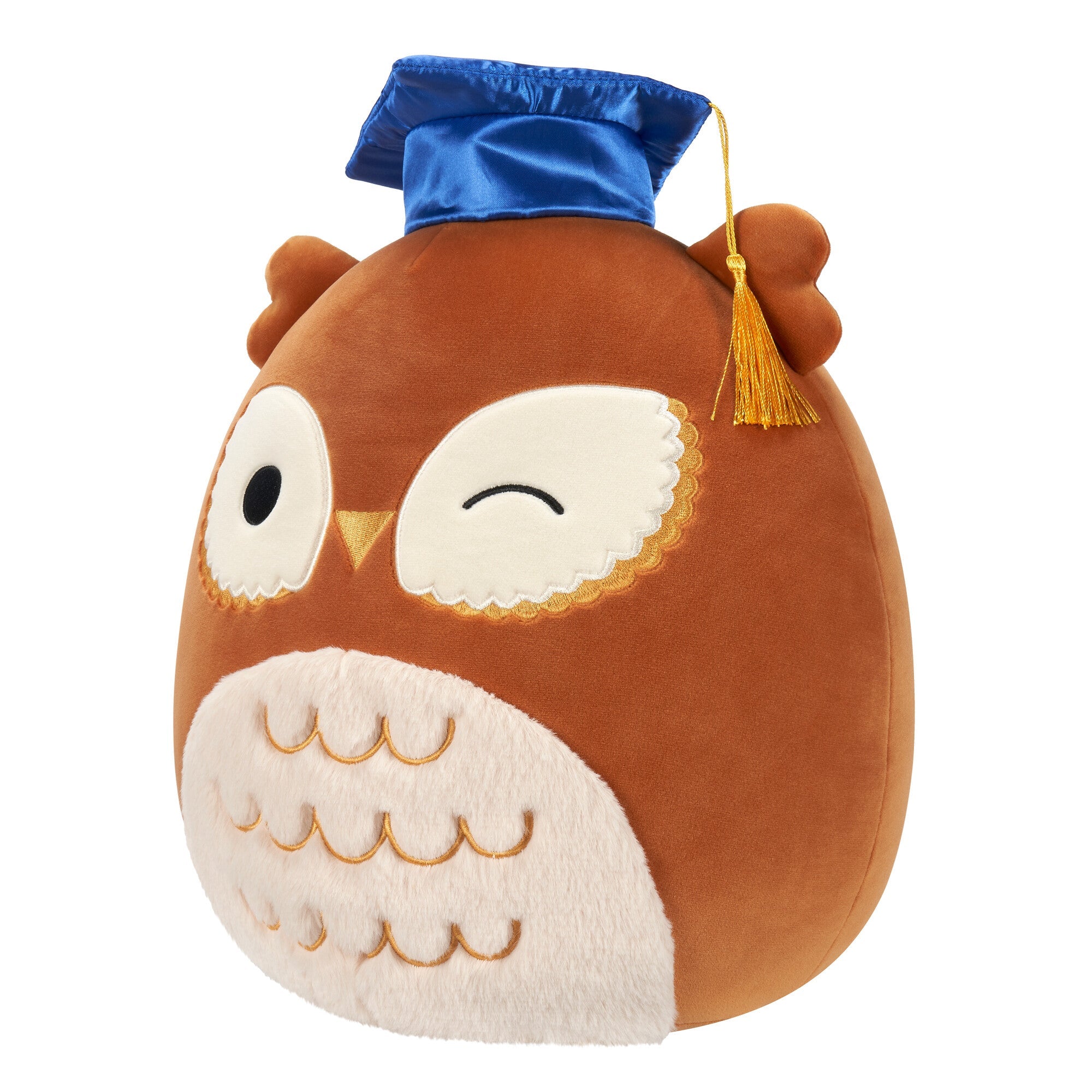 12-Inch Arella the Brown Owl in Graduation Cap