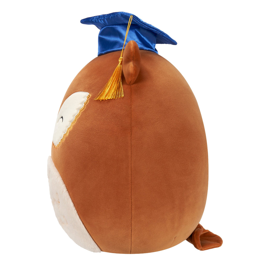12-Inch Arella the Brown Owl in Graduation Cap
