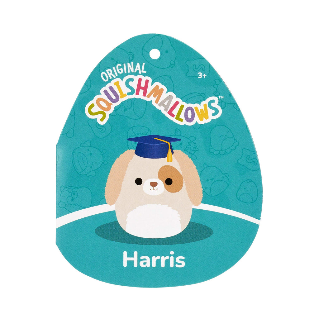 8-Inch Harris the Brown Spotted Dog in Graduation Cap