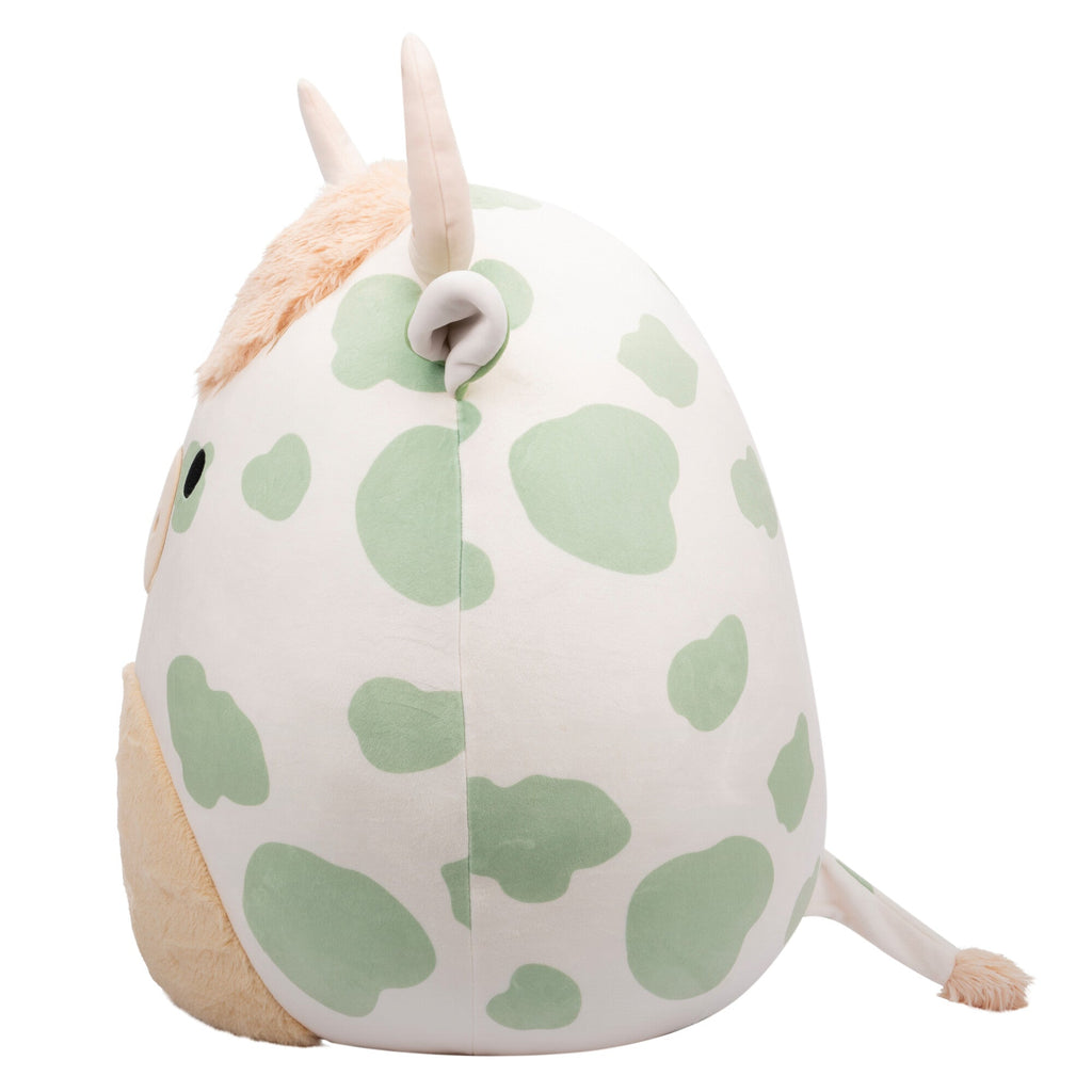 20-Inch Celestino the Sage Green Spotted Highland Cow