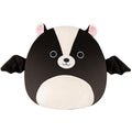 12-Inch Skyler the Black and White Skunk Bat