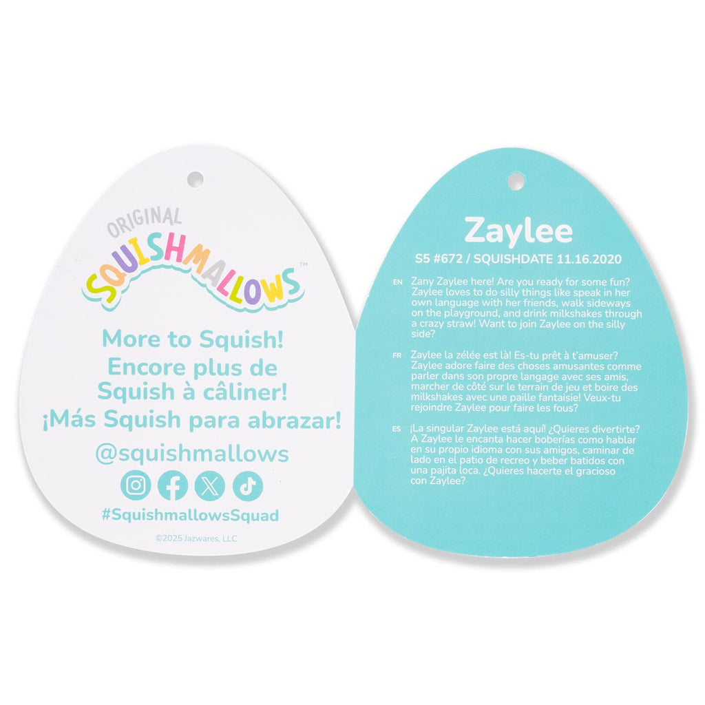 5-Inch Zaylee the White Bigfoot with Rainbow Mane