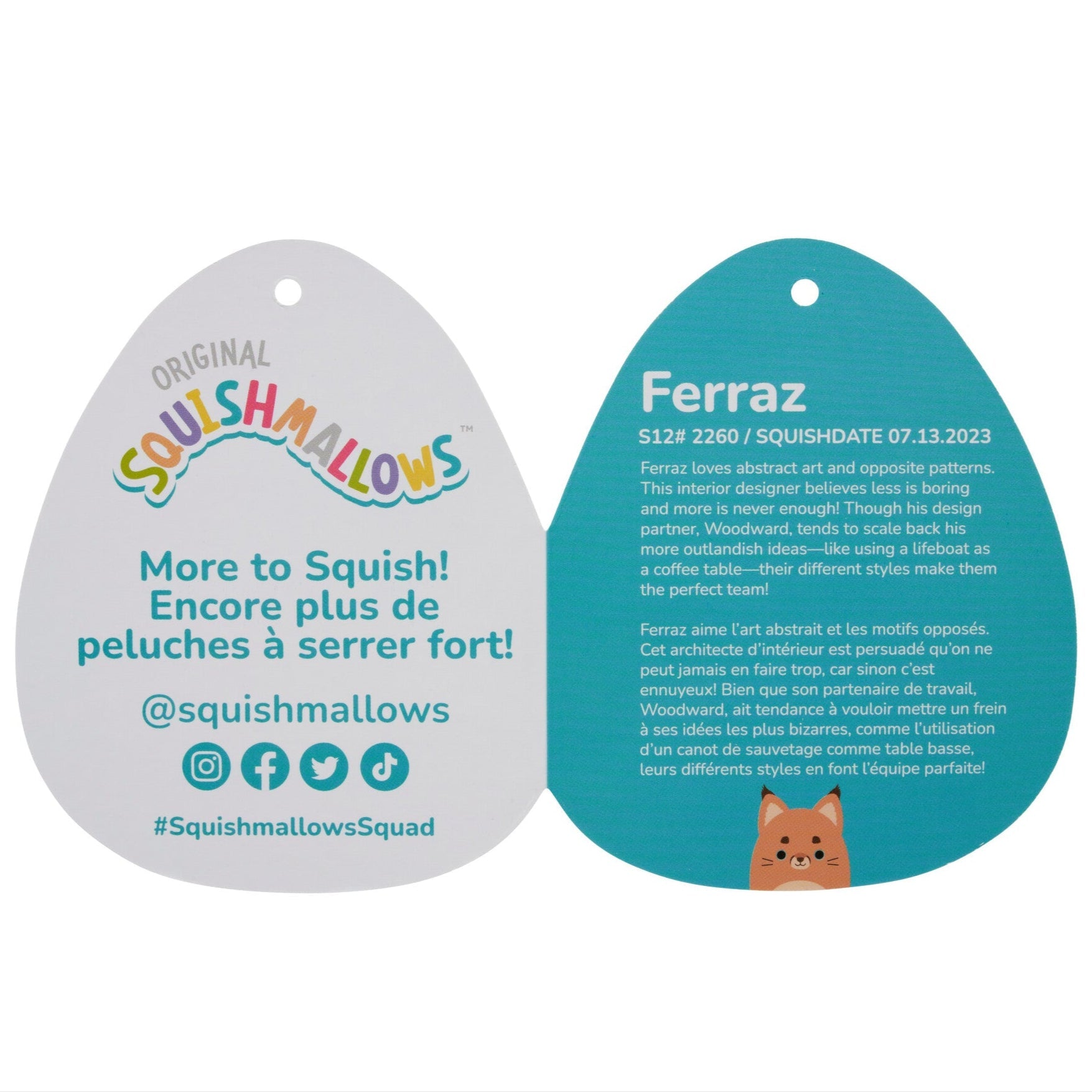 12-Inch Ferraz the Orange Caracal Cat