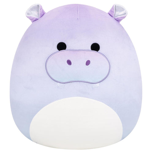 14-Inch Benedict the Purple Gradient Hippo with Sparkly Ears