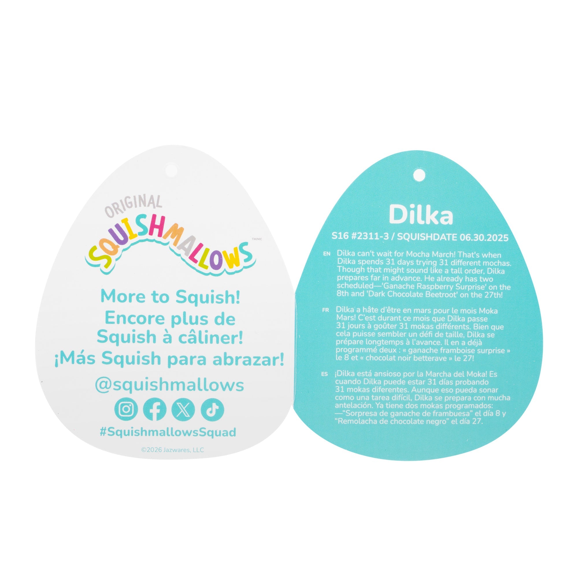 16-Inch Dilka the Lavender Bigfoot