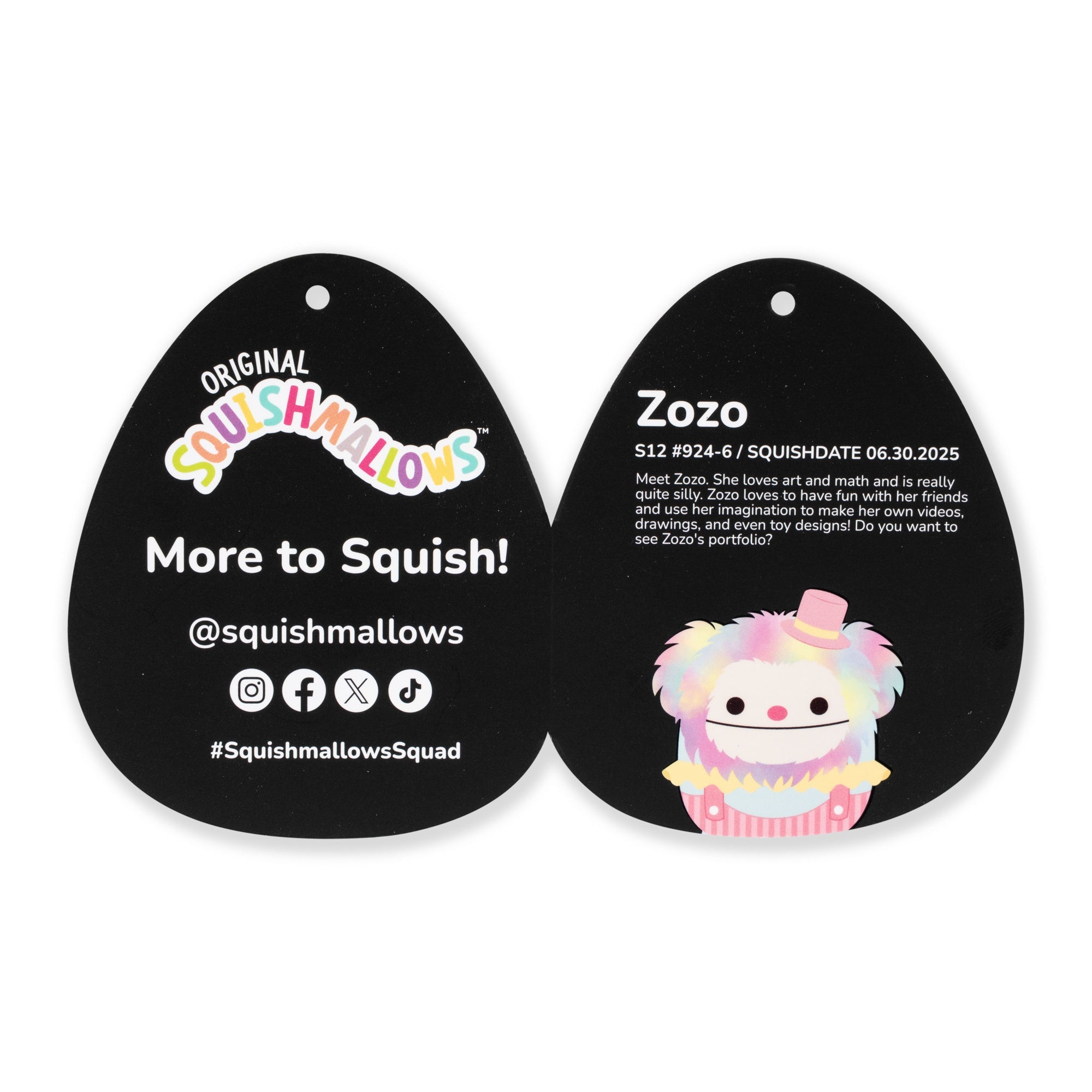 12-Inch Select Series Zozo the Bigfoot Clown With Rainbow Hair