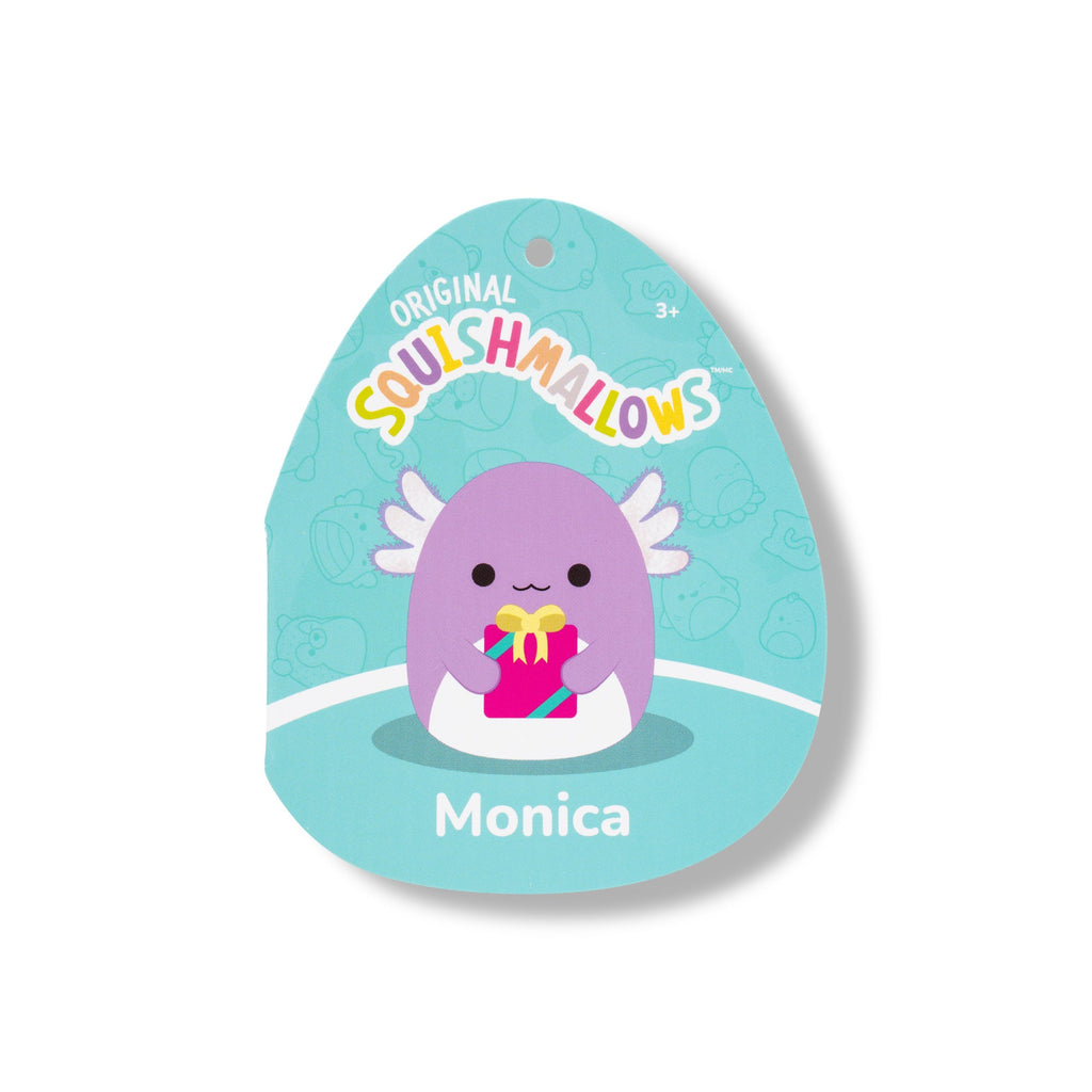 12-Inch Monica the Purple Axolotl Holding Present