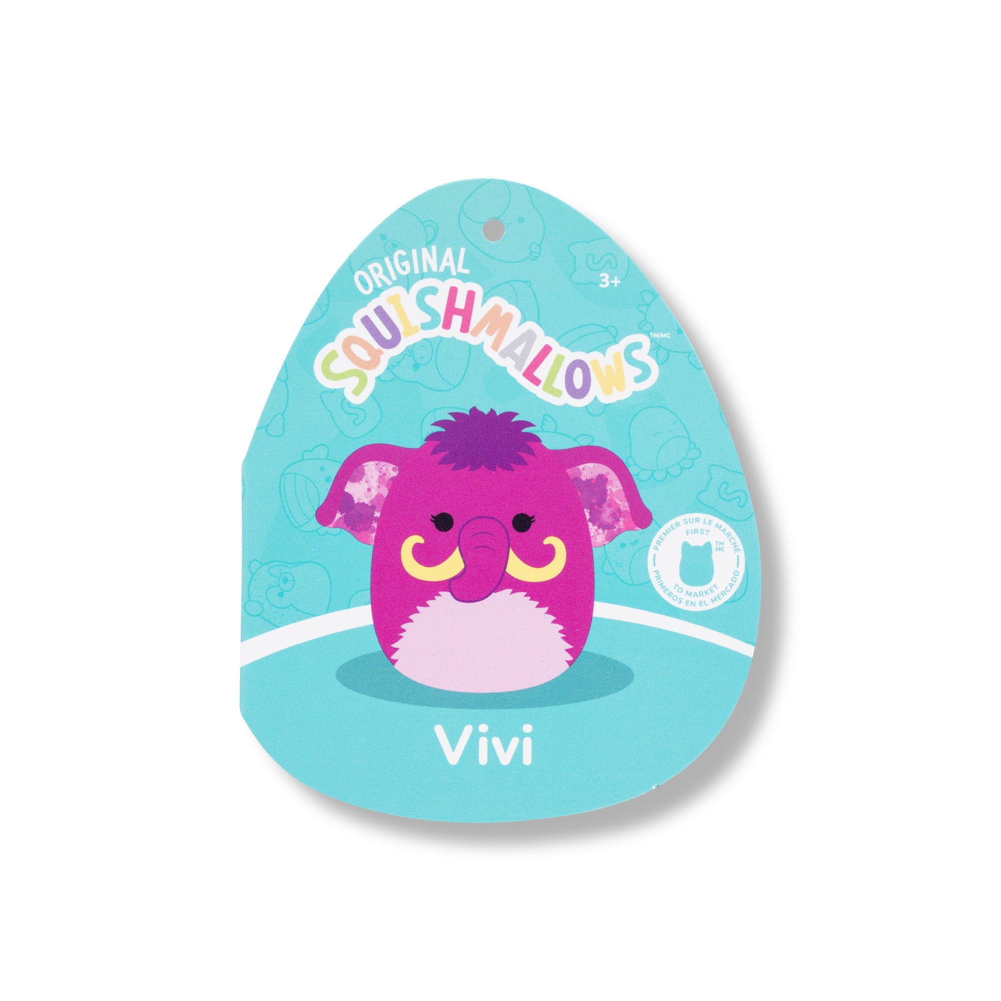 20-Inch Vivi the Bright Hot Pink Woolly Mammoth