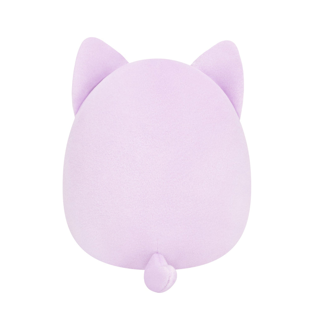 8-Inch Mak the Lavender Cat Wrapped with Flower Stems