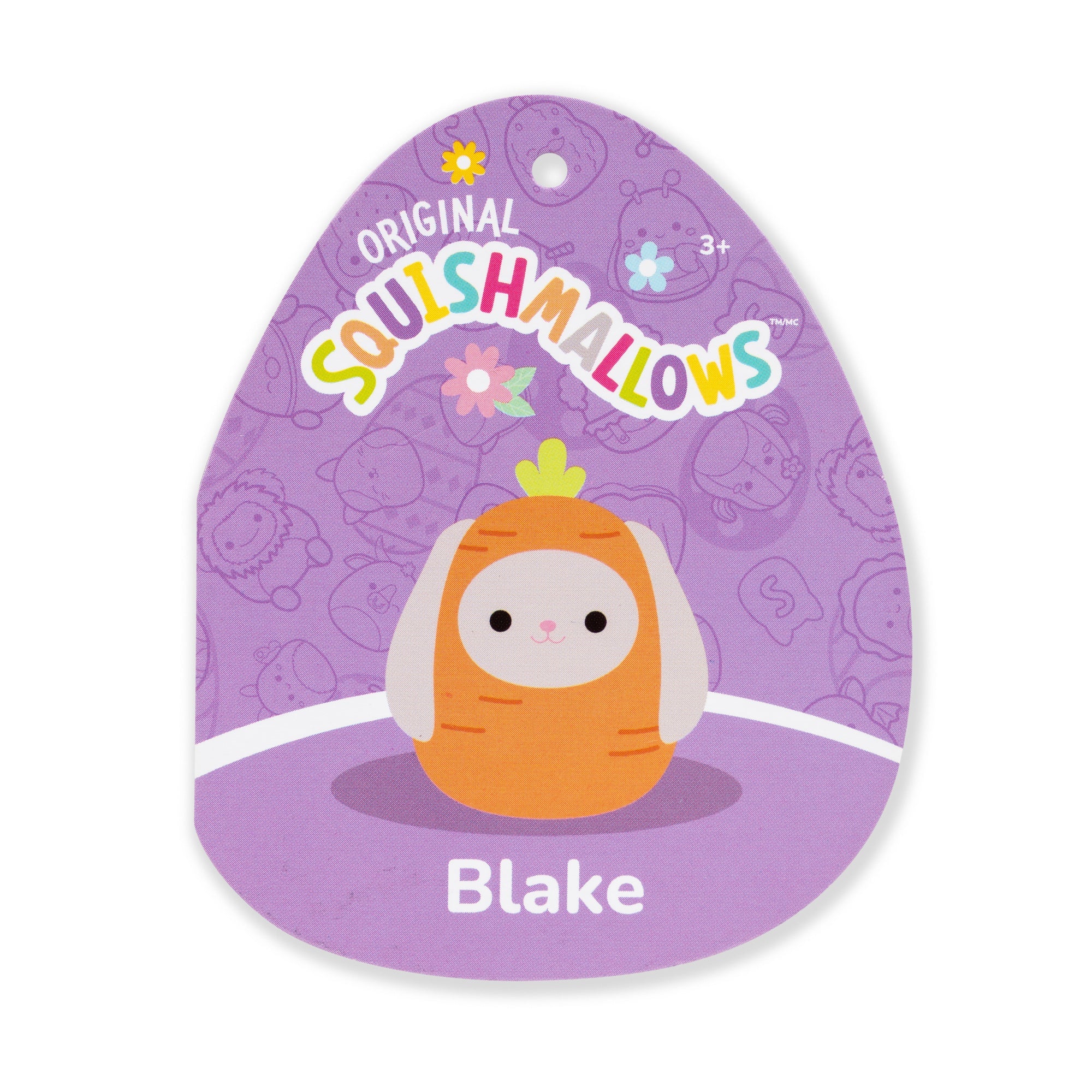 8-Inch Blake the Grey Bunny in Carrot Costume