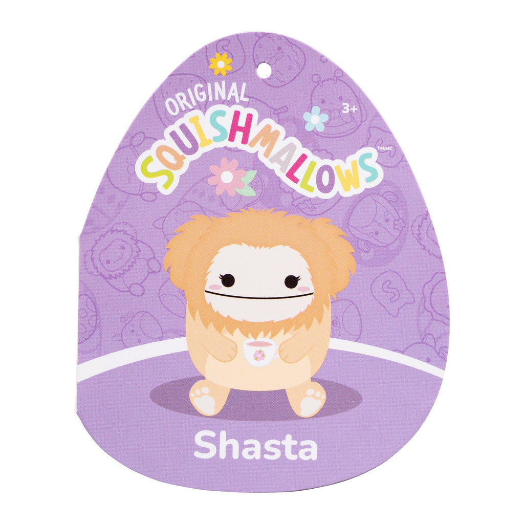 8-Inch Shasta the Peach Bigfoot Holding Teacup