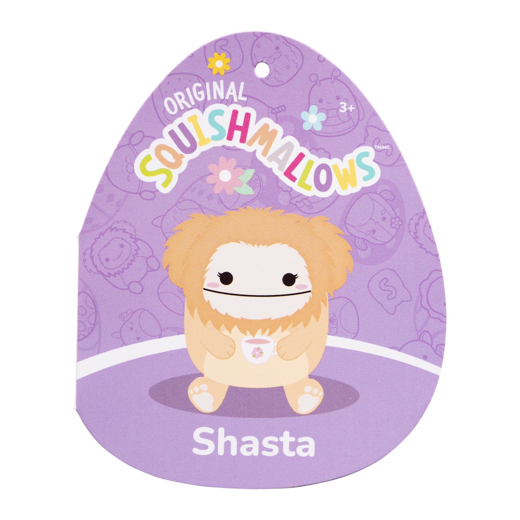 8-Inch Shasta the Peach Bigfoot Holding Teacup