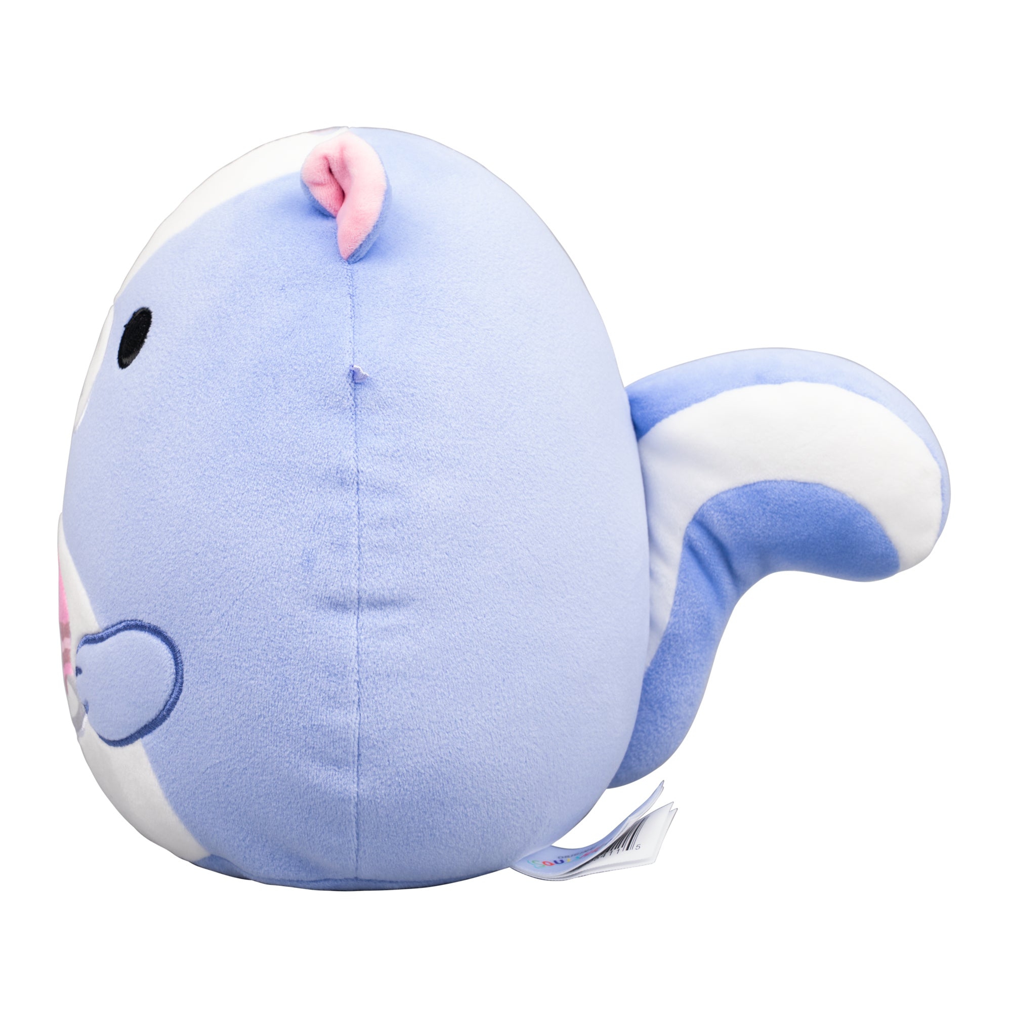 8-Inch Caspian the Lavender Skunk Holding Cake Slice