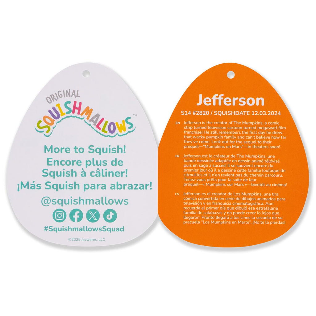 14-Inch Jefferson the Black and Orange Cow