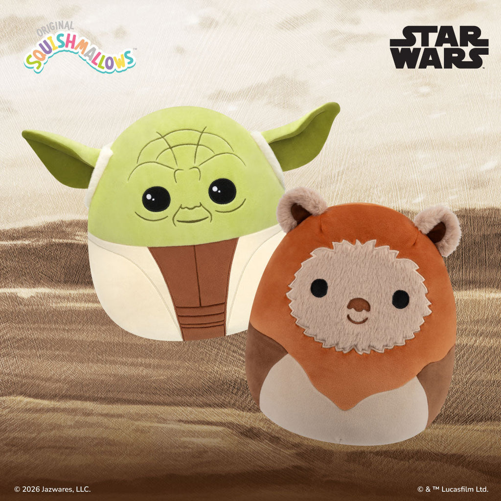 12-Inch Star Wars Yoda and Ewok 2-Pack