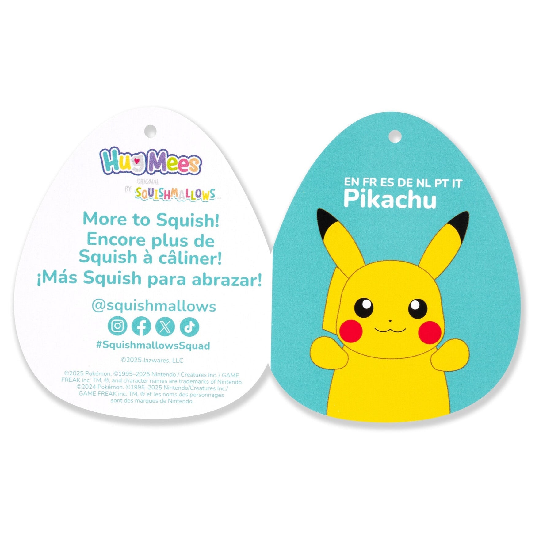Pokémon 10-Inch Pikachu HugMees