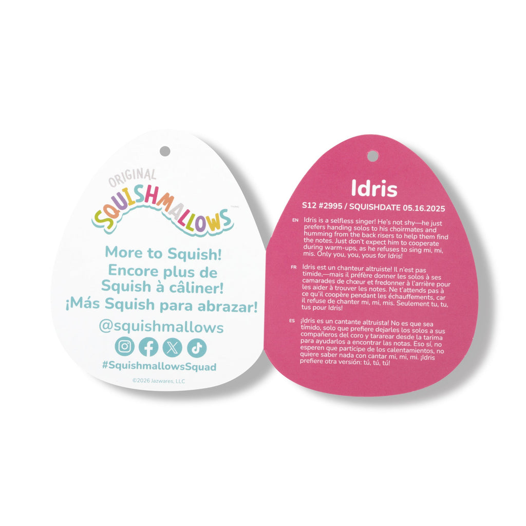 12-Inch Idris the Red and Off-White Cow