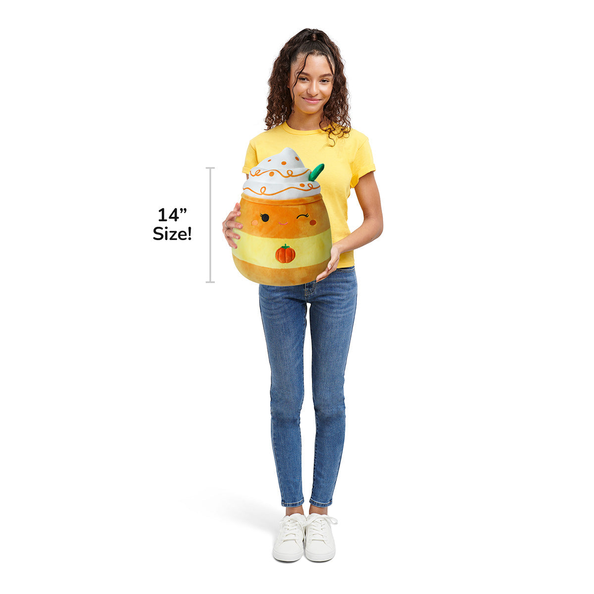 14-Inch Delindy the Orange Pumpkin Spice Latte
