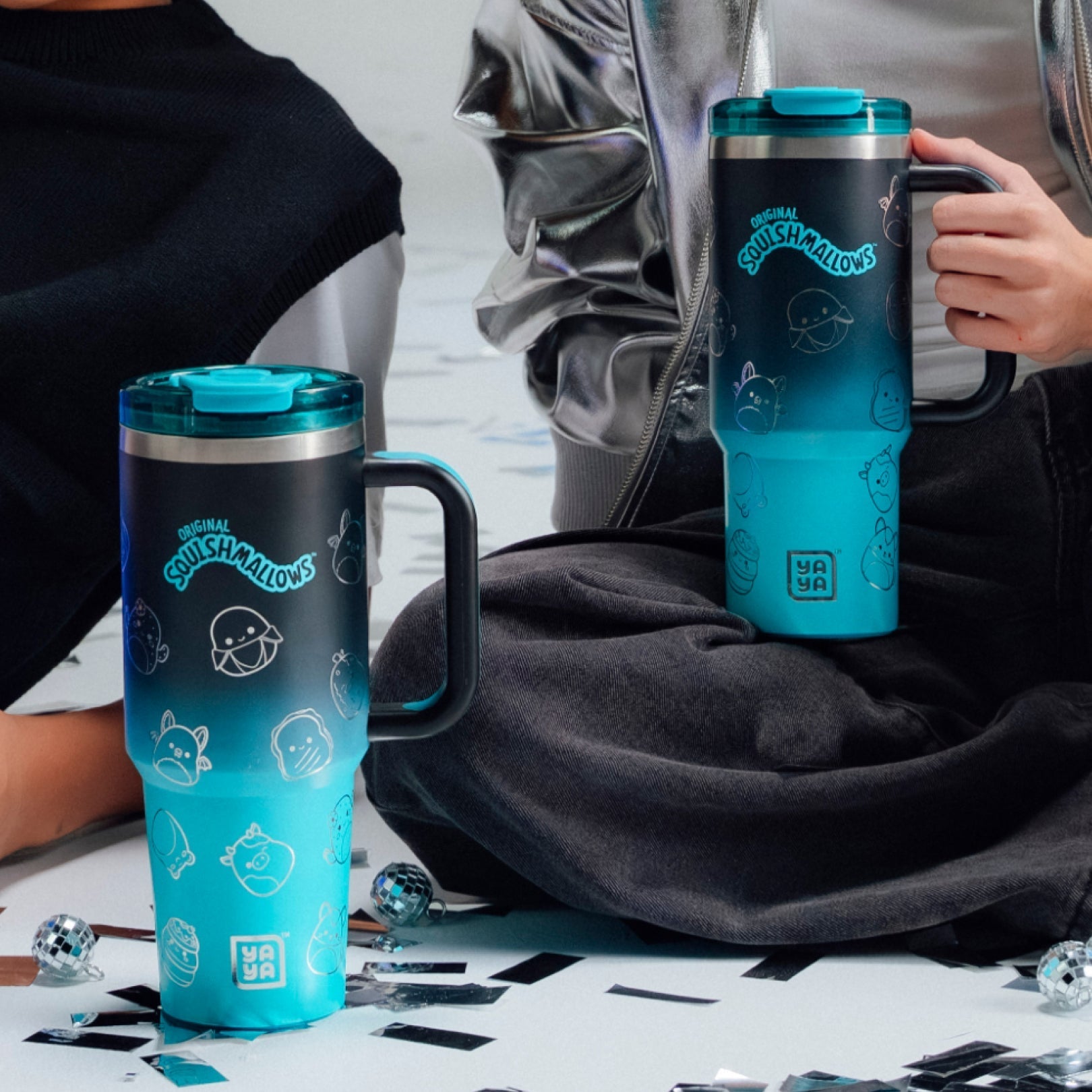 Squishmallows Bling Tumbler with Straw