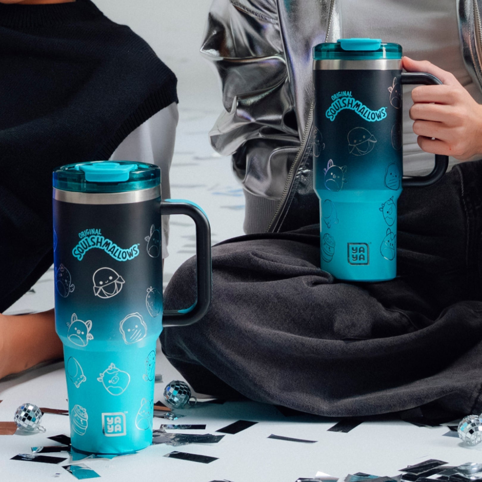 Squishmallows Bling Tumbler with Straw