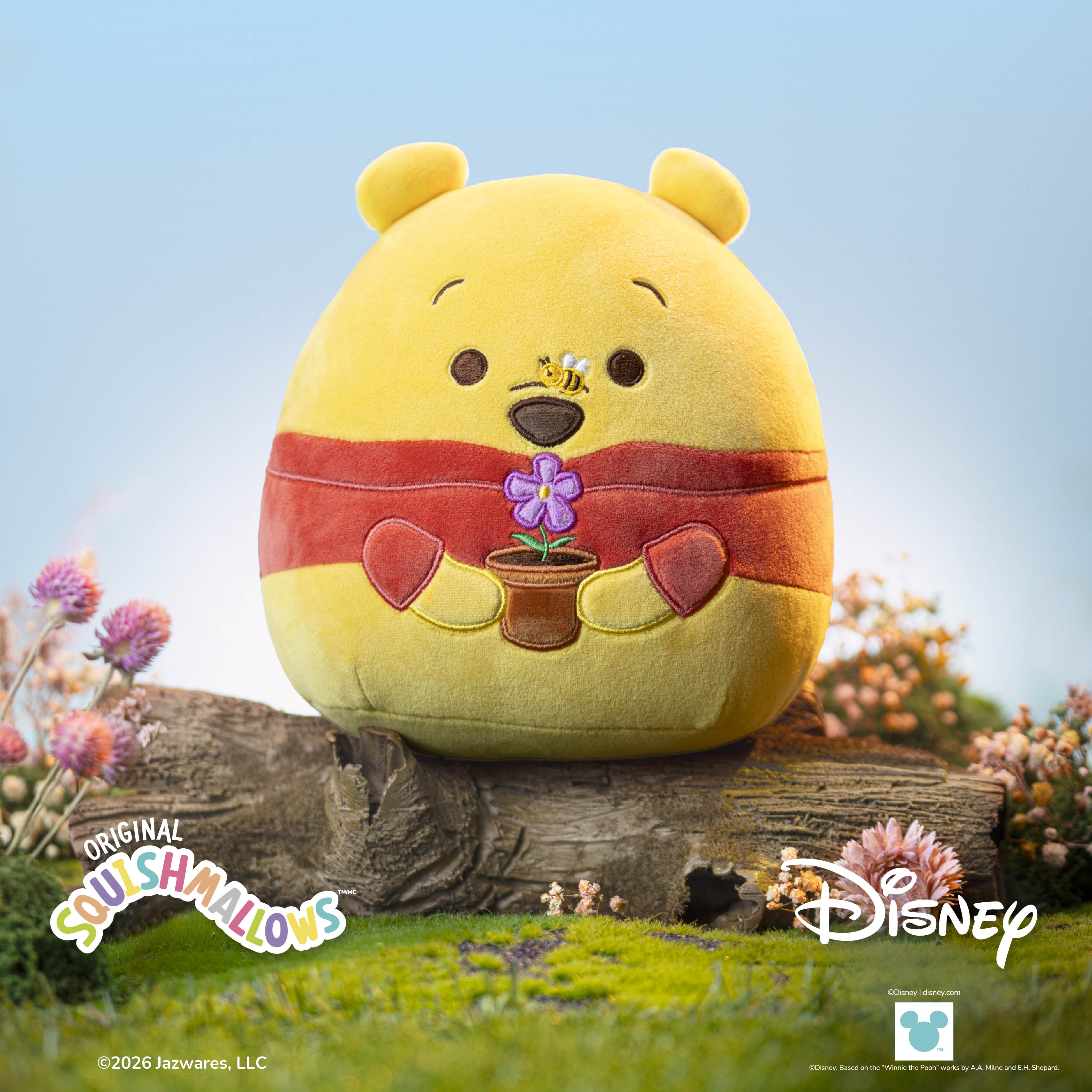 8-Inch Select Series Winnie the Pooh with Bee and Flower